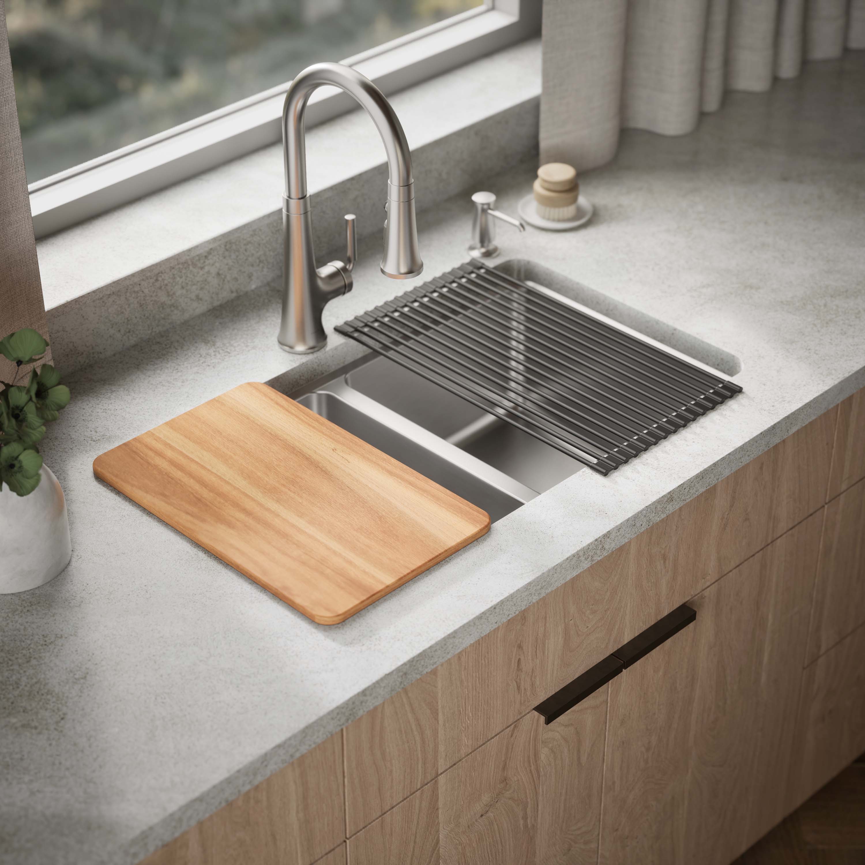 KOHLER Prologue Dual-mount 33-in x 22-in Stainless Steel