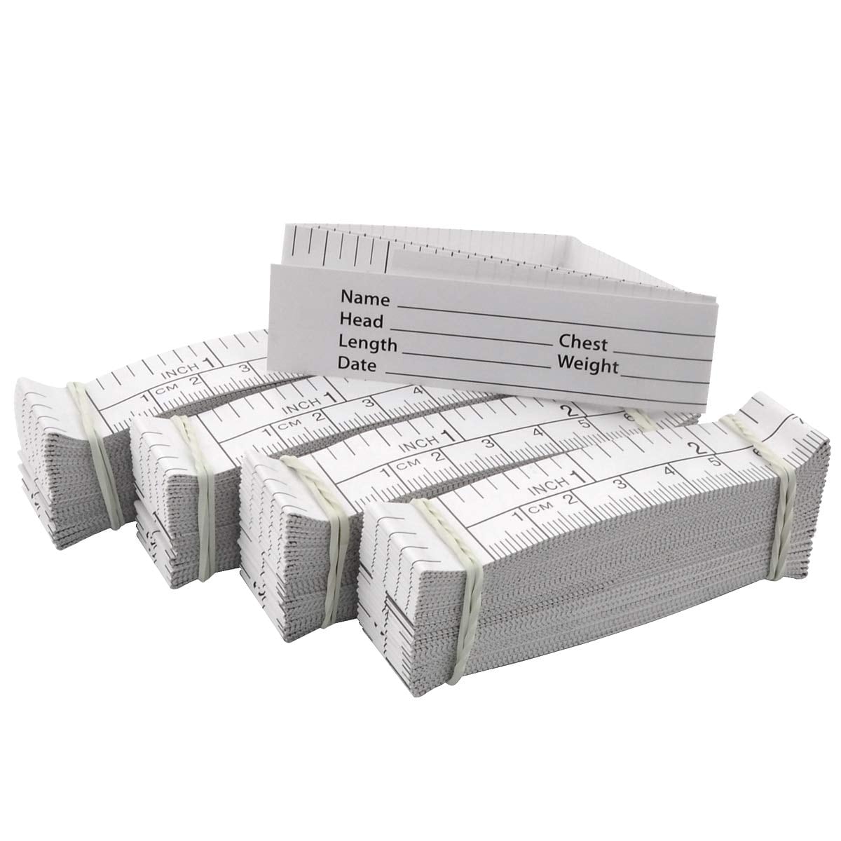 SenQWFa  Paper Tape Measure 24Inch 60CM Disposable Wound Measuring Rulers Medical Measurement Tools Pack of 100 durable home and garden accessory