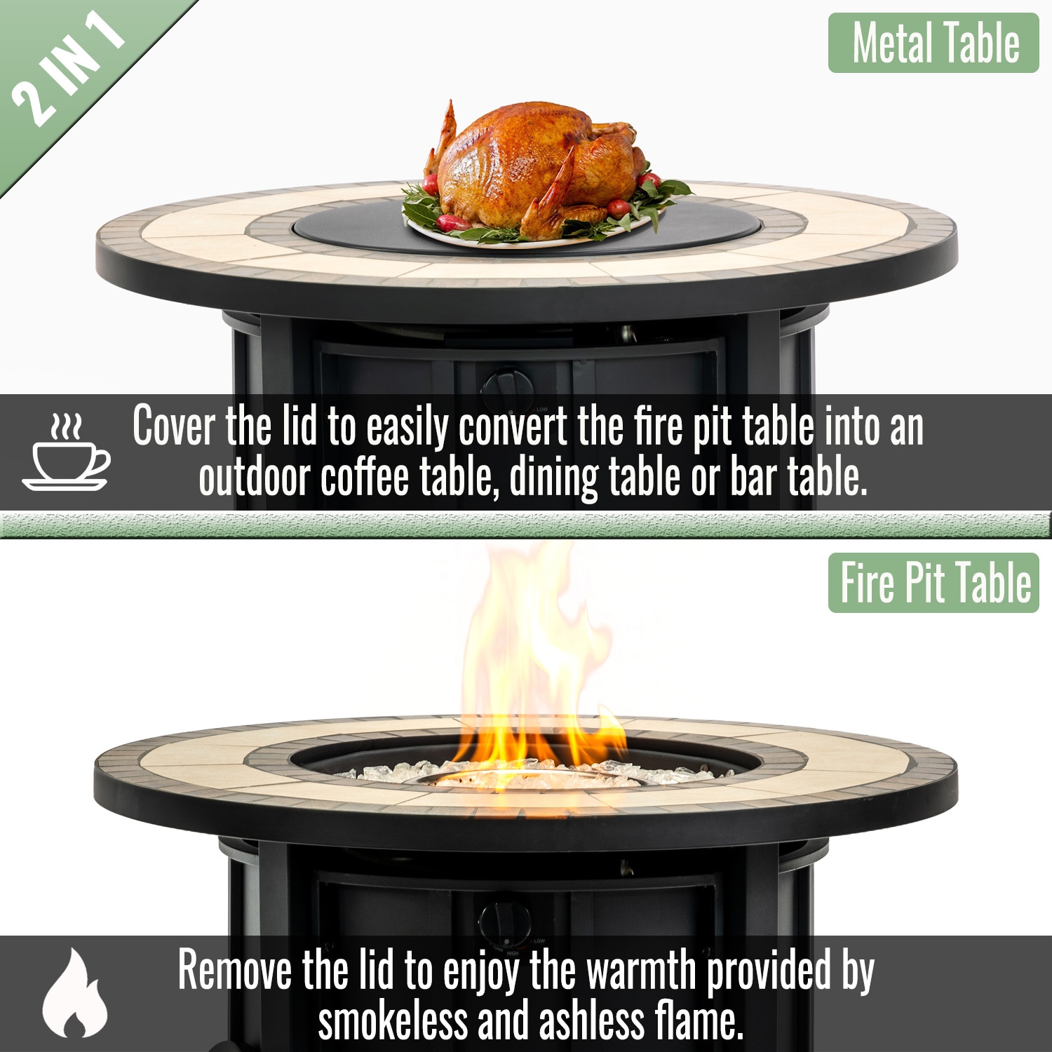 Sunrinx MG16-GAS-11 Outdoor-Gas-Firepits - View #7