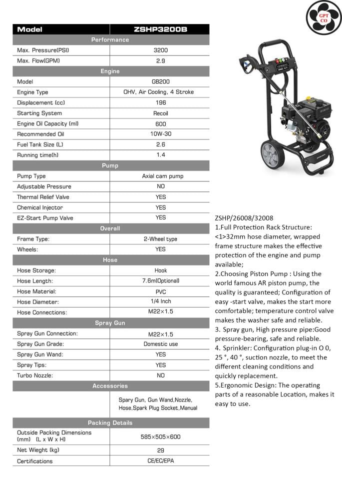 HP3200 Gas-Pressurewashers - View #4