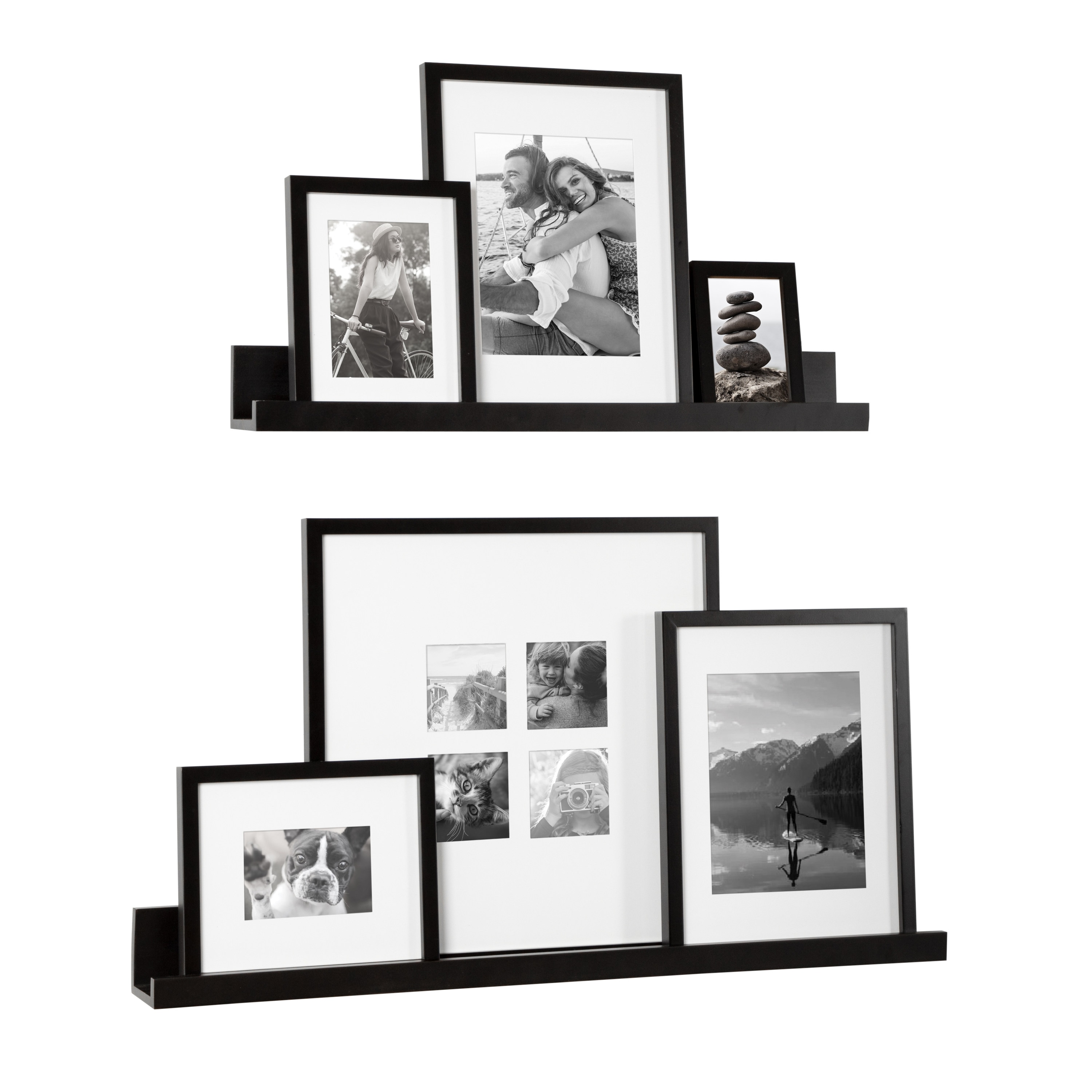 Kate and Laurel Black Composite Picture Frame (4-in x 6-in) in the