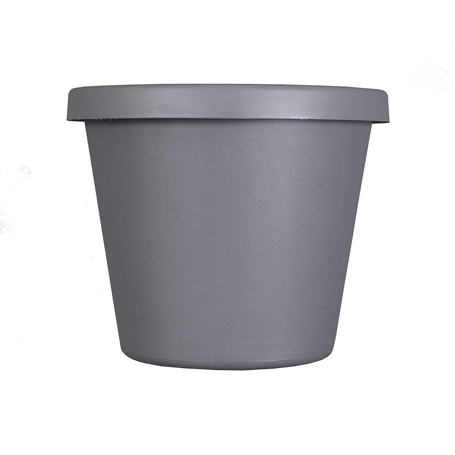 The HC Companies 24-in x 24-in Blue Resin Low Bowl Planter with Drainage Holes in the Pots Planters department at Lowes.com