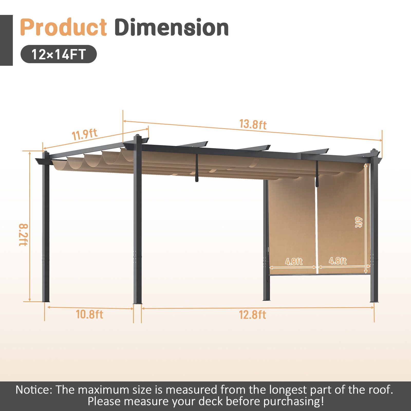 Aoodor A161-PKICG Pergolas-2 - View #2