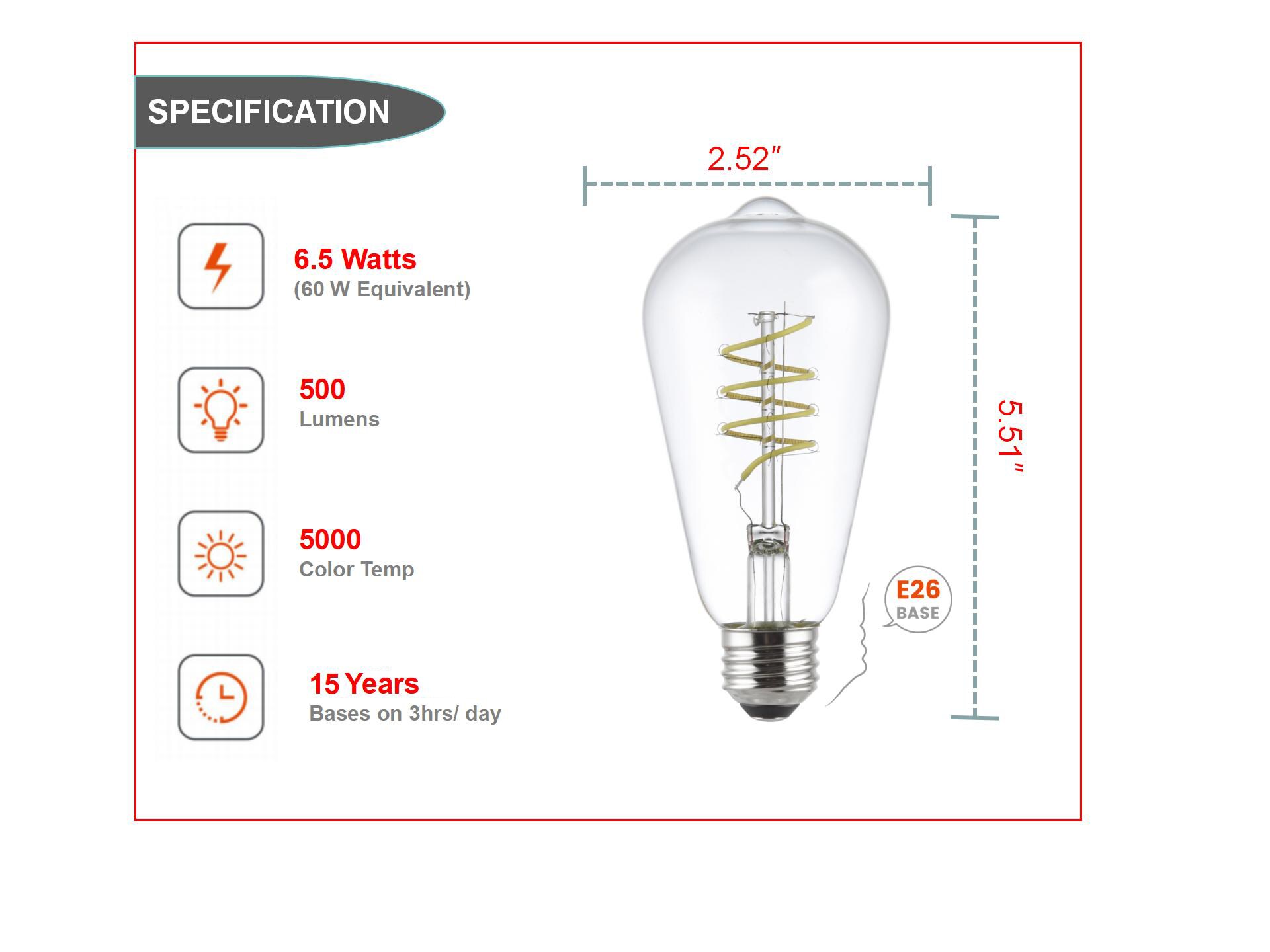 Utilitech 5ST19DG6.5WRVCL50K3P Led-Lights - View #4
