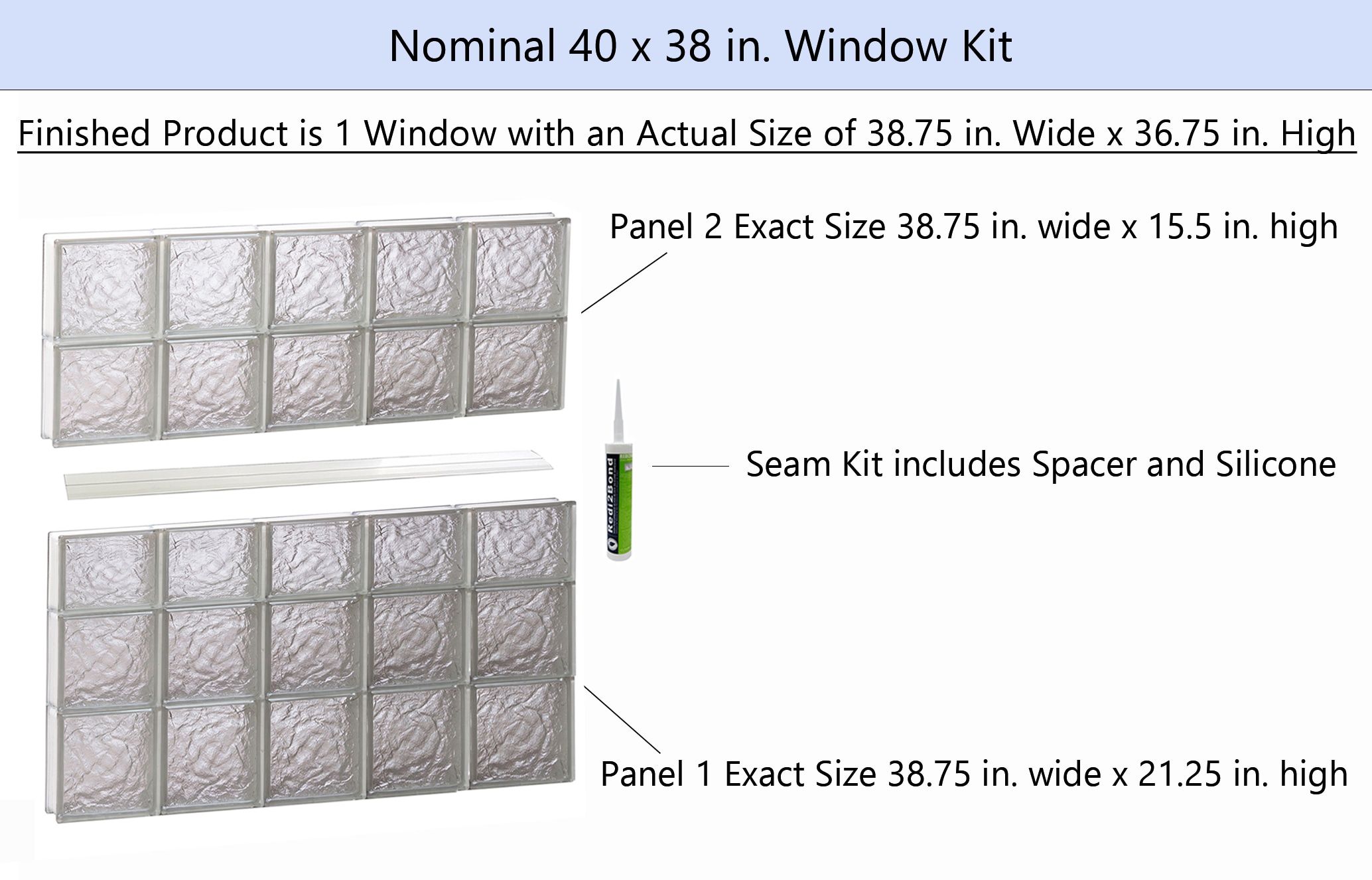 REDI2SET S4038IS Glass-Block-Windows - View #2