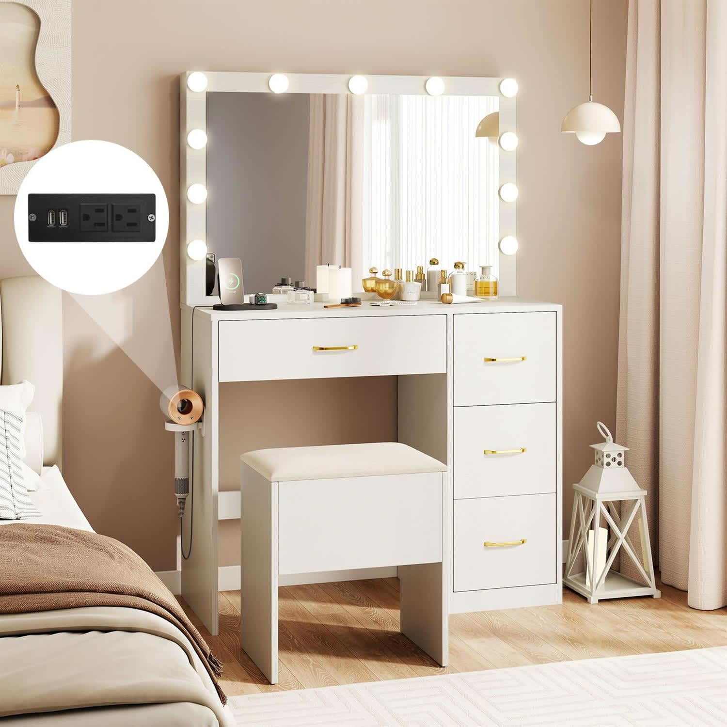 VERYKE 2991127203352 Bedroom-Vanities - View #2