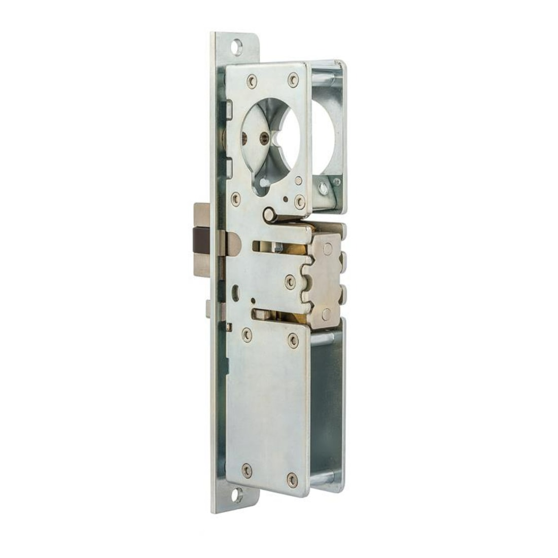 Global Door Controls 1-1/8 in. Mortise Lock with Deadbolt Function for Adams Rite Type Storefront Door Aluminum Single Sided Deadbolt