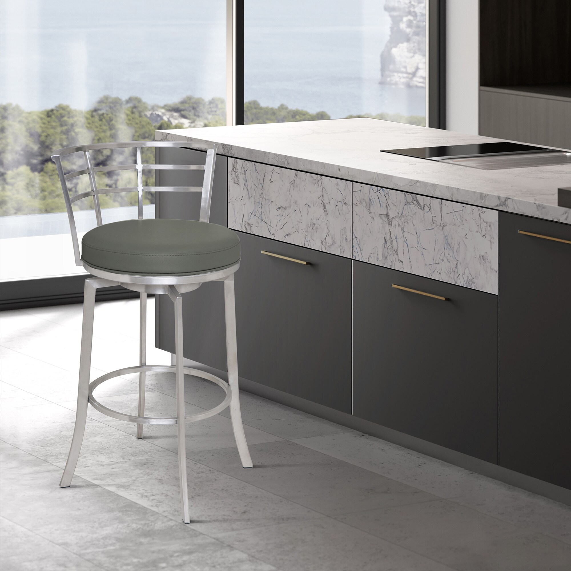 Armen Living LCVI26BAGR stools - View #6