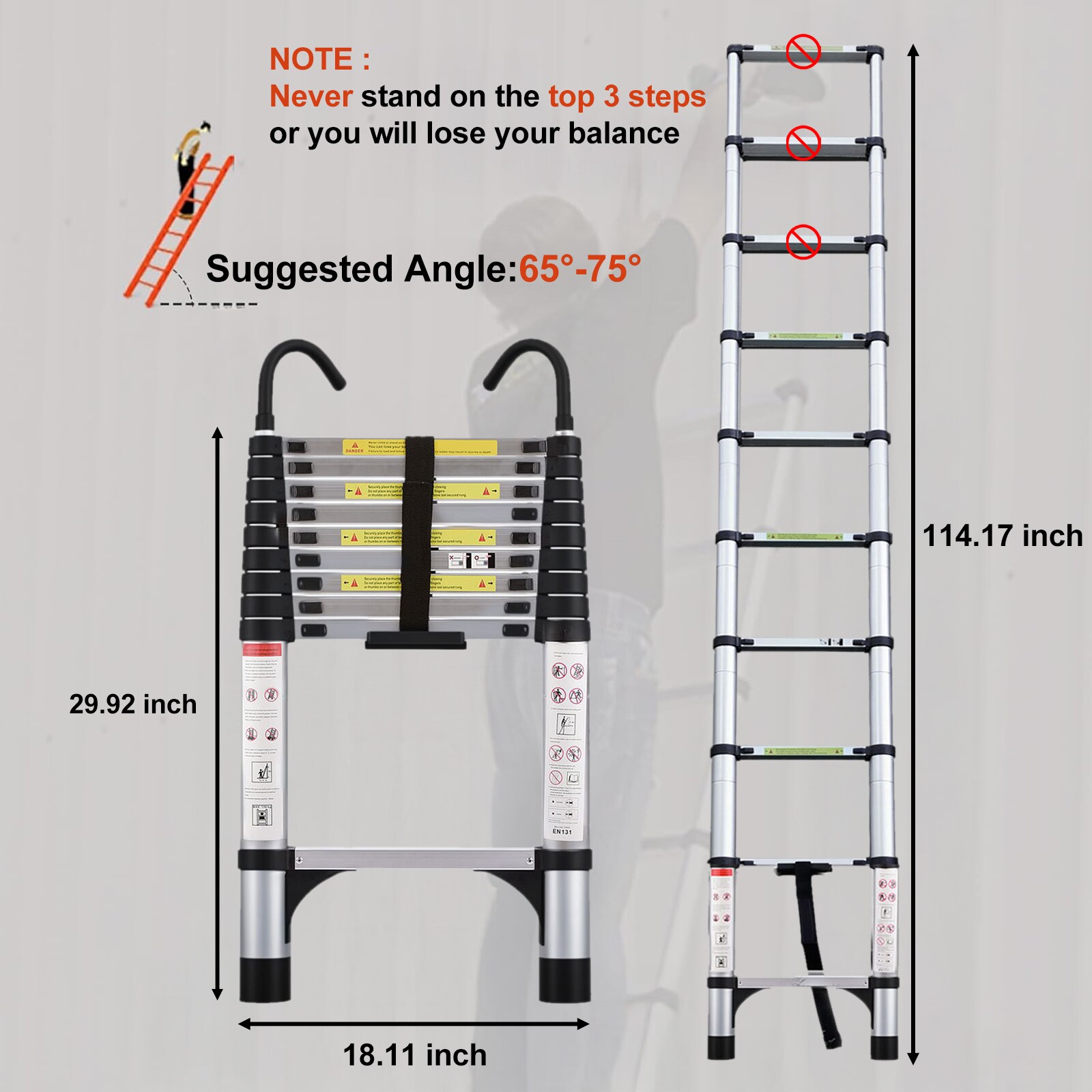 Siavonce XH06829 Extension-Ladders - View #2