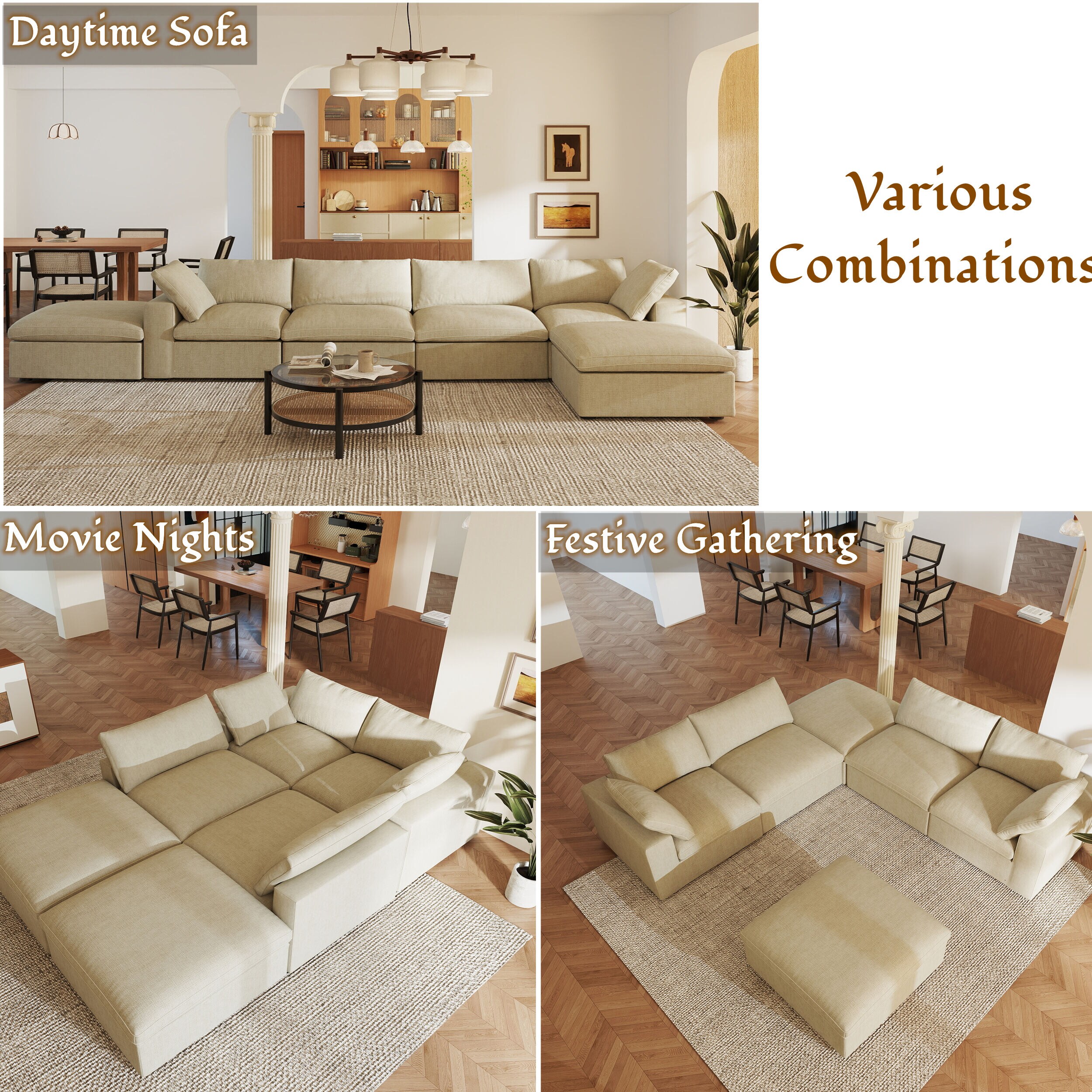 BuotiqHom DH-S4+2-121KH Sofas-Loveseats - View #3