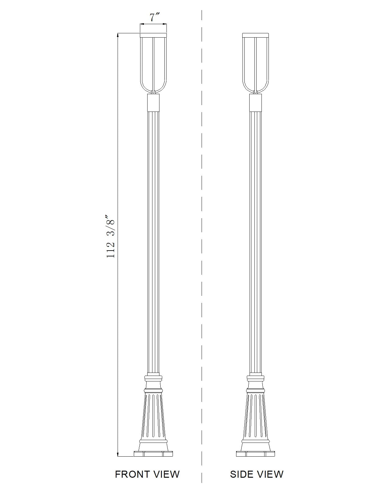 Z-Lite 5005PHM-519P-BK-LED Complete-Post-Lights - View #8