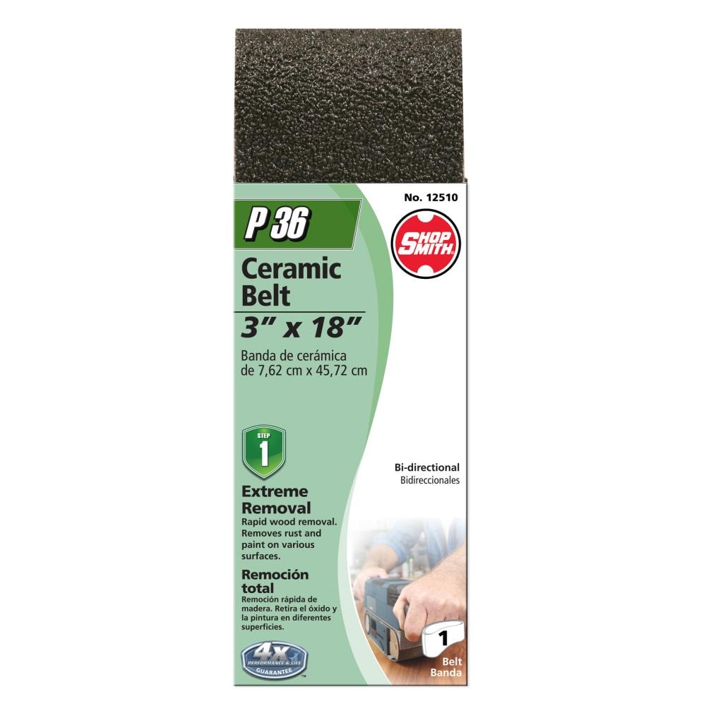 Shopsmith 12510 Extra Coarse 36-Grit Belt Sandpaper 3-in W x 18-in L