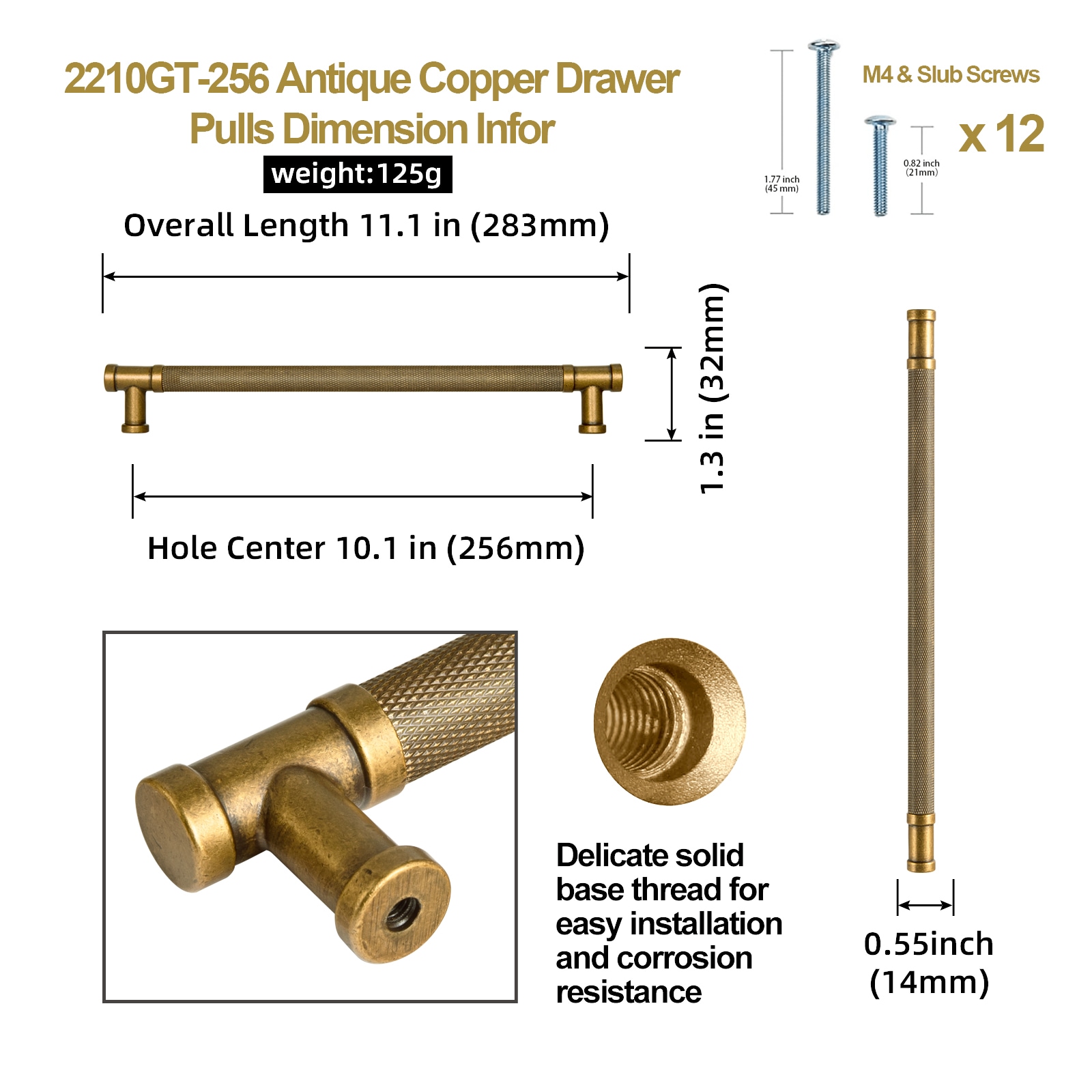 Miaokesen 2210GT-256 Cabinet-Pulls - View #2