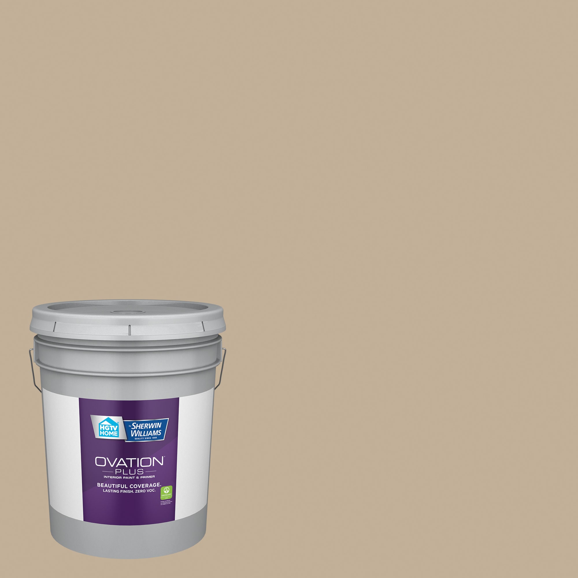 HGTV HOME by Sherwin-Williams HGSW3146-2557226 Ovation Plus Semi-gloss Nomadic Desert HGSW3146 Latex Interior Paint Paint + Primer ( 5-gallon )