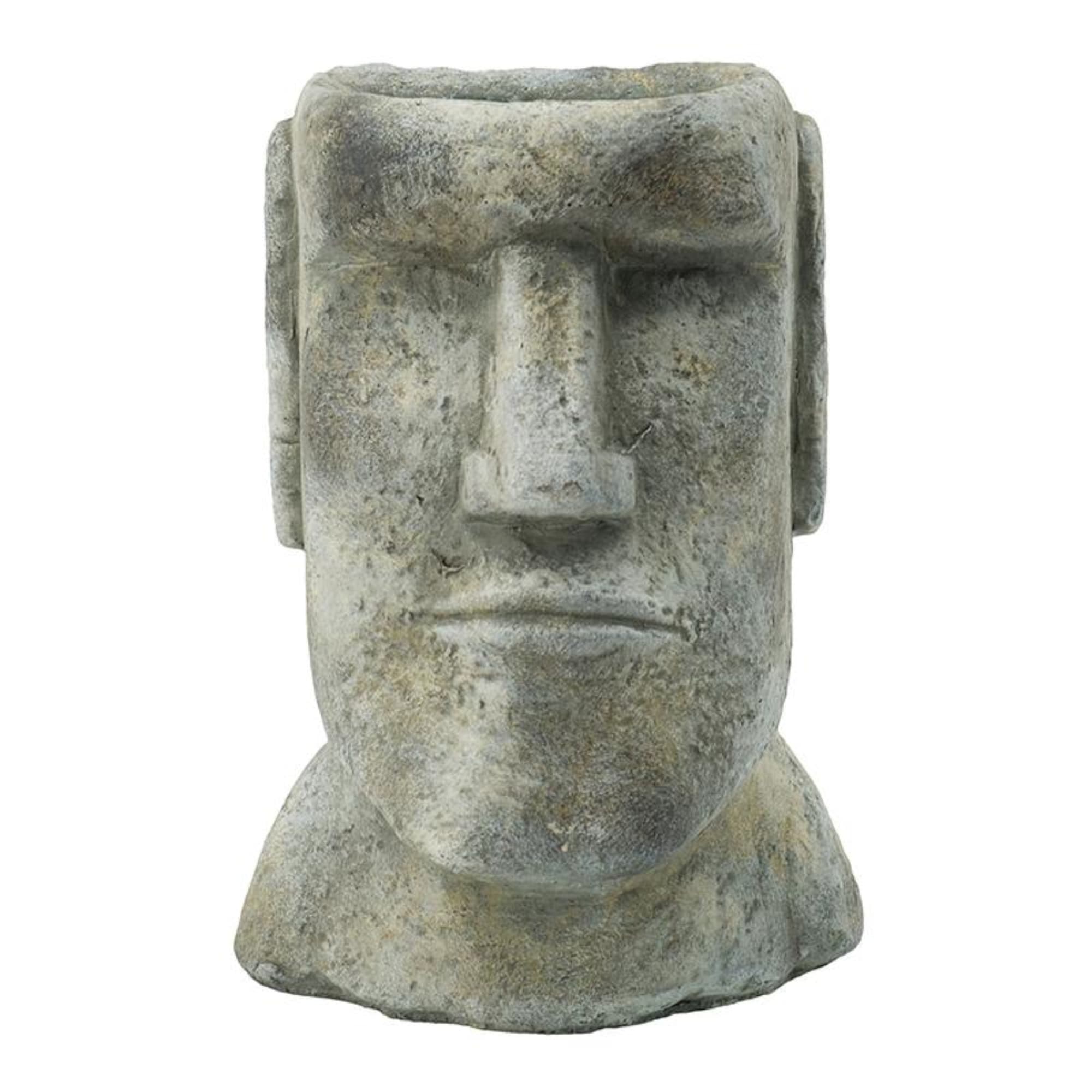 A&B Home D8983 5.1-in W x 8.9-in H x 5.1-in D Gray Cement Contemporary/Modern Indoor/Outdoor Planter