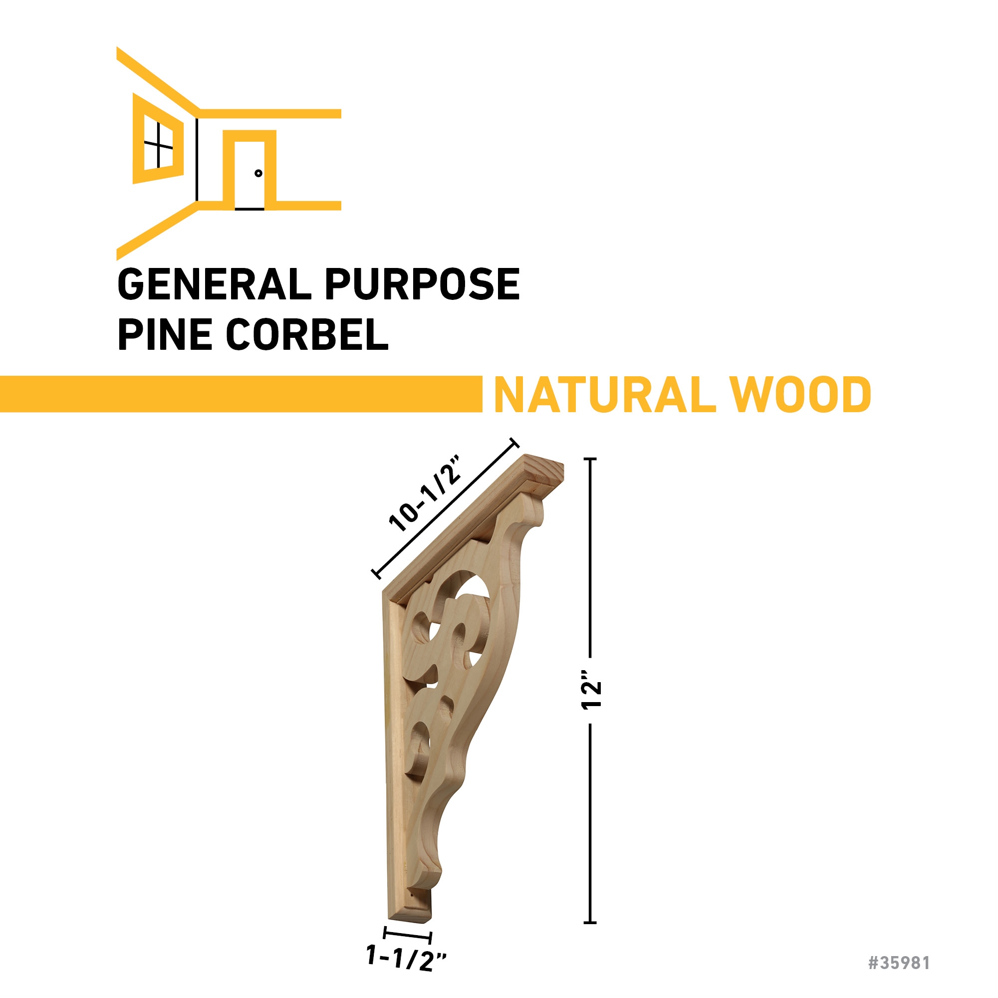 Ornamental Mouldings 10052 corbels - View #4