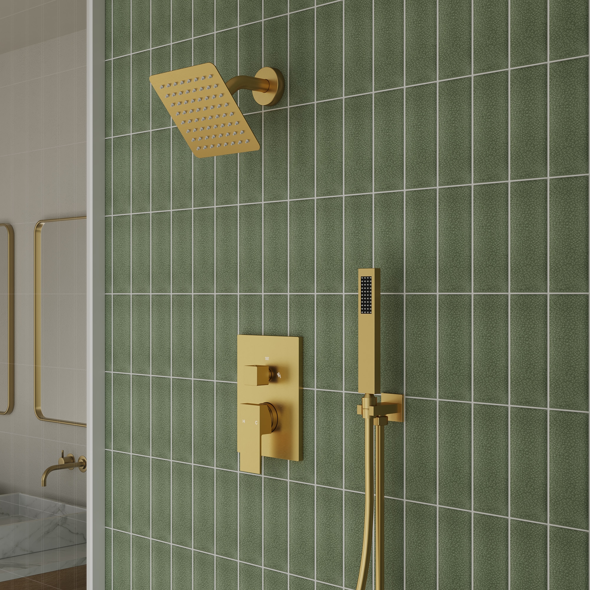 EVERSTEIN Q-895-OTOP Showerhead-Bar-Panels - View #2