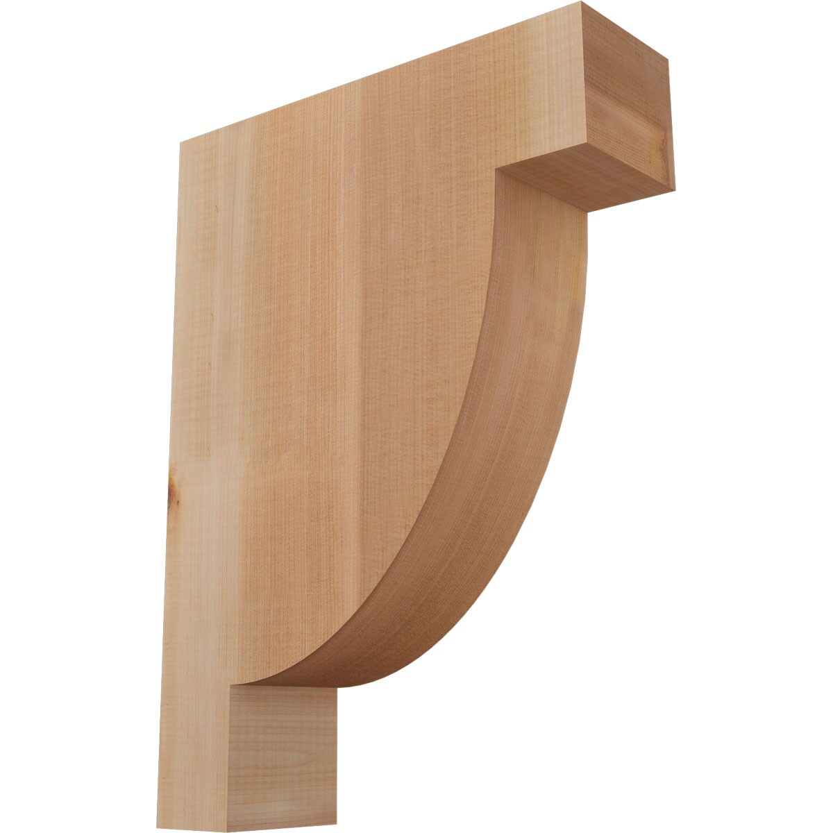 Ekena Millwork COR04X12X16ALP00SWR 3-1/2-in x 12-in x 16-in Alpine Unfinished Western red cedar Wood Paintable/Stainable Corbel