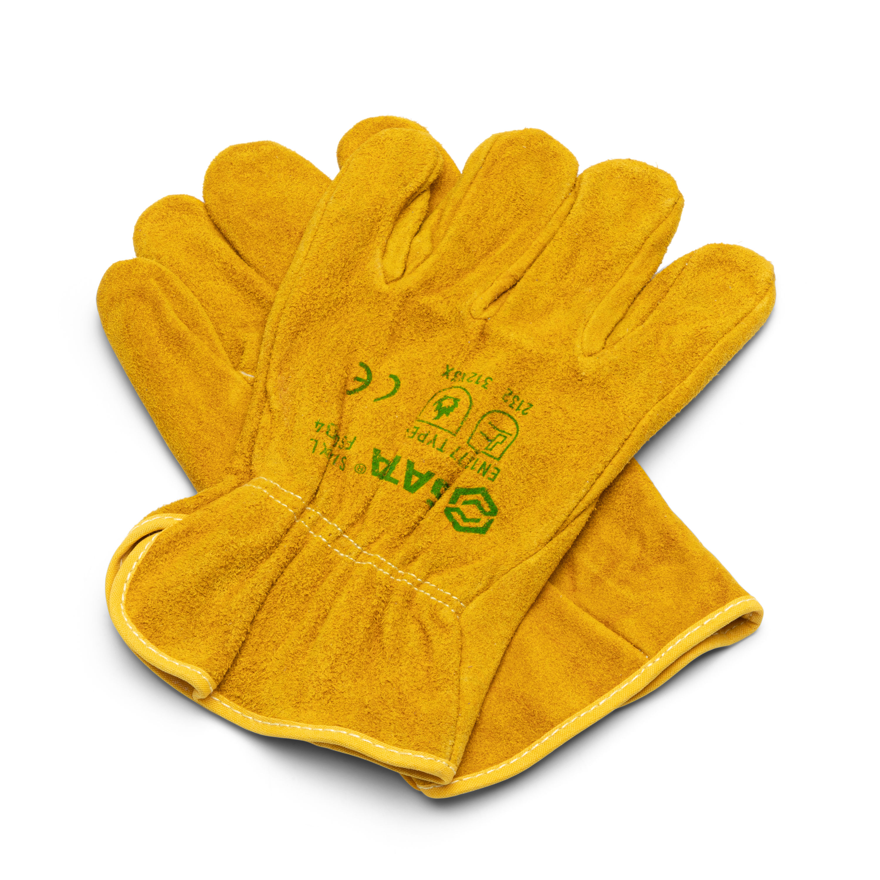 Wells Lamont Men's Split Leather Slip-On Winter Work Gloves - Brown/Tan