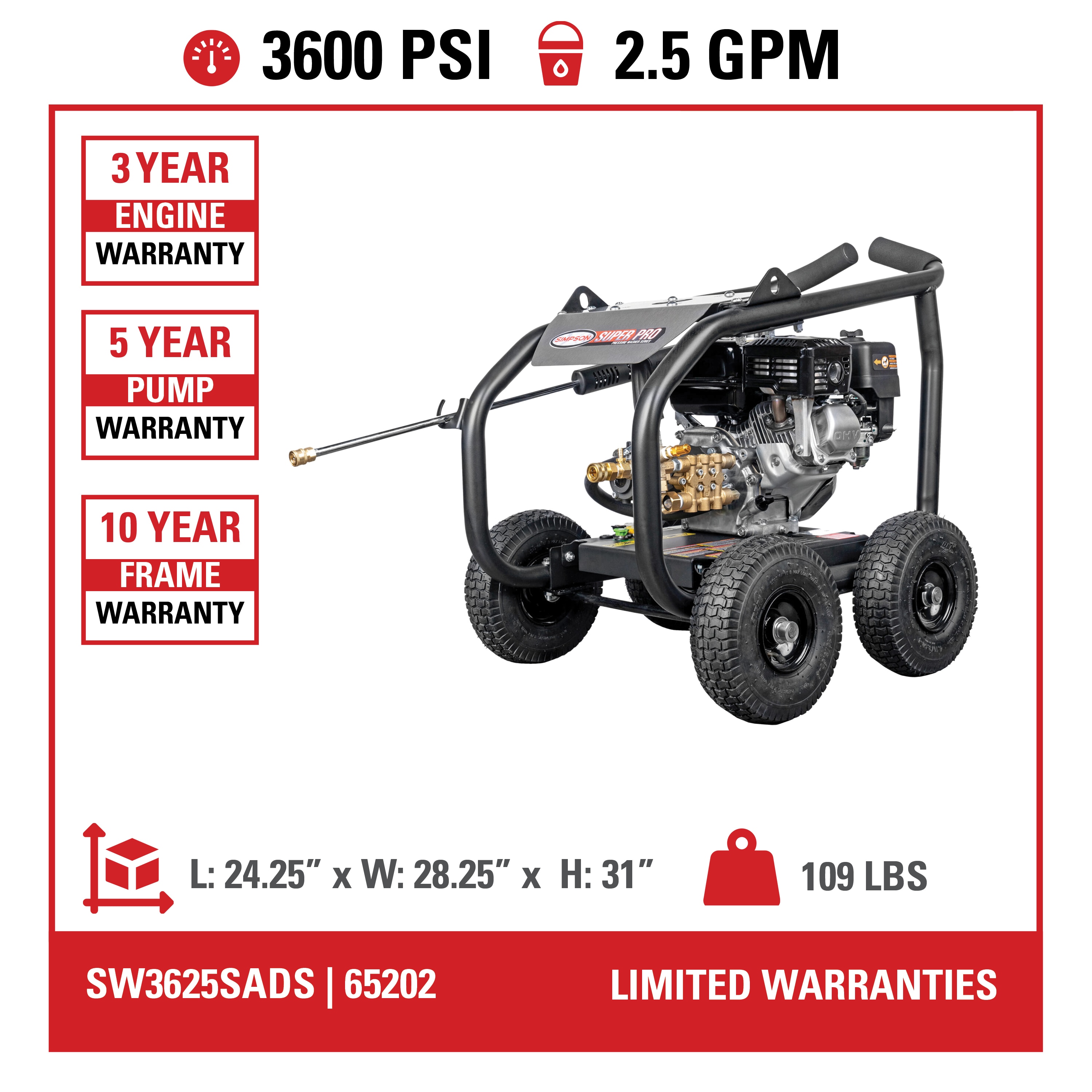SIMPSON SW3625SADS Gas-Pressurewashers - View #9