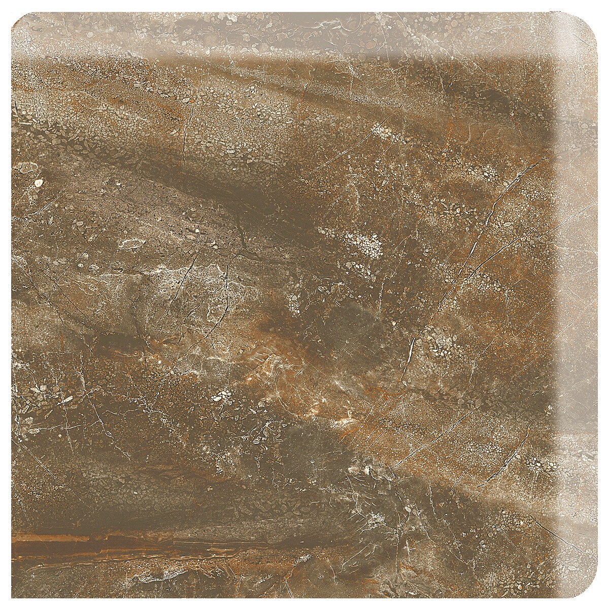 American Olean DY03SN43101P2 Danya Riverbed Ceramic Bullnose Corner Tile (3-in x 3-in)