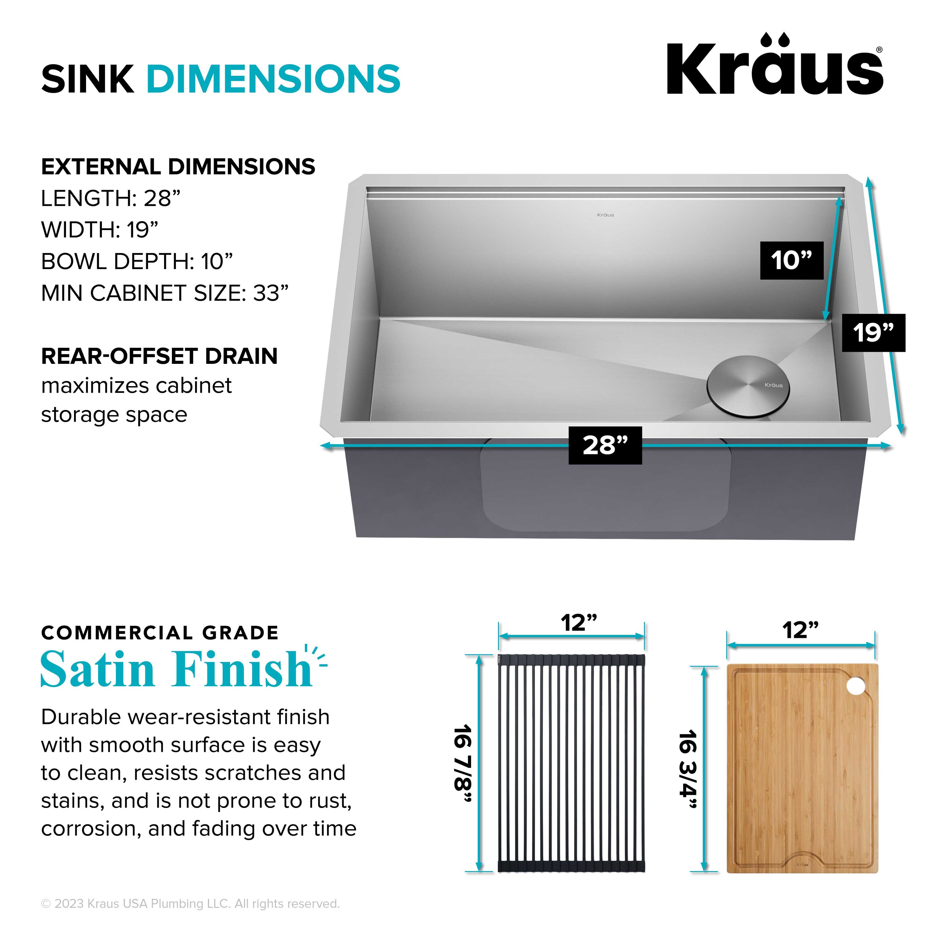 Kraus KWU110-28 Kitchen-Sinks - View #6