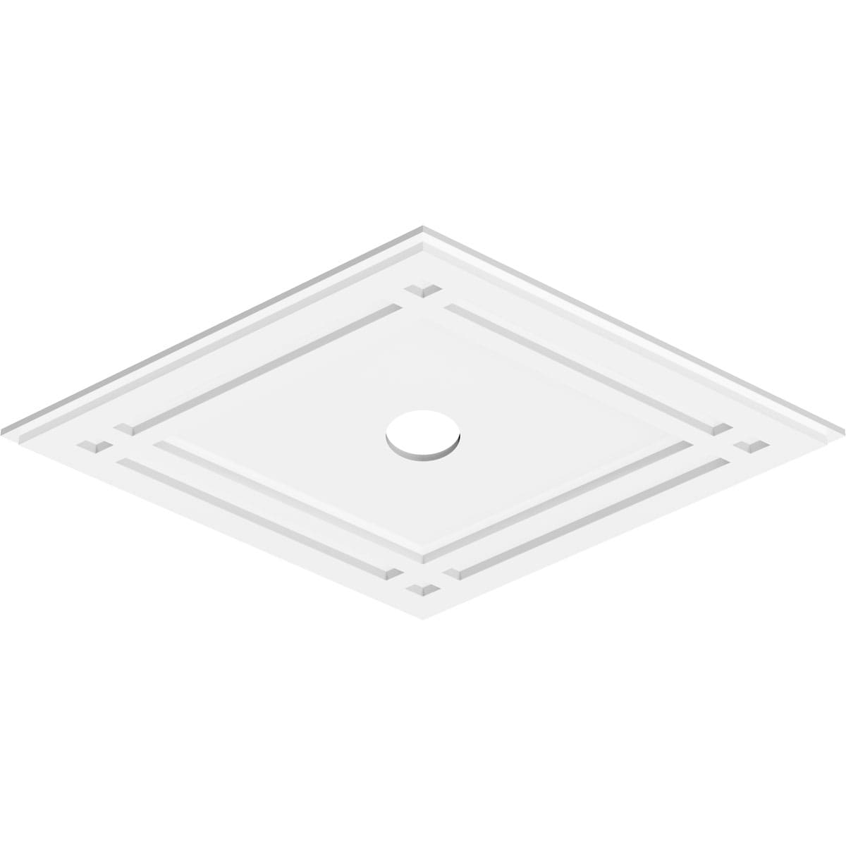 Ekena Millwork CMP34X22DD-03000 Ceiling-Medallions - View #2