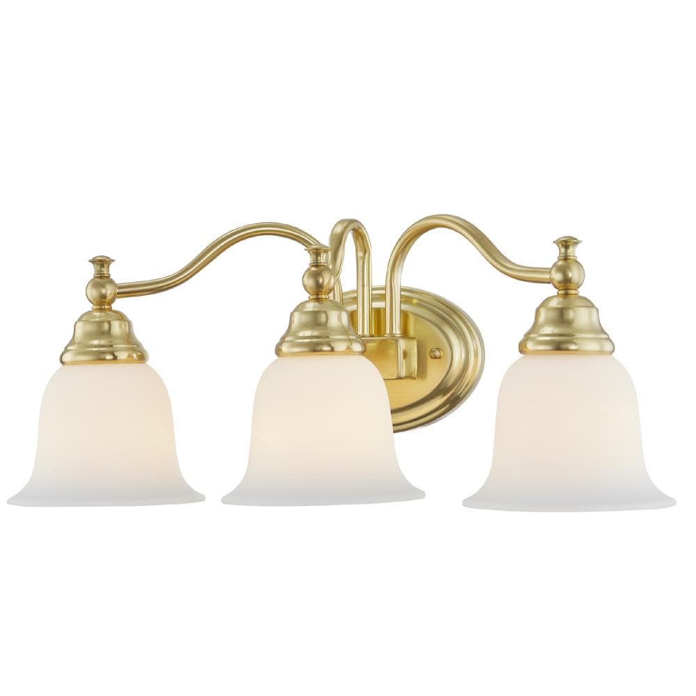 Portfolio 22.83-in 3-Light Brushe Gold Traditional Vanity Light Bar At ...