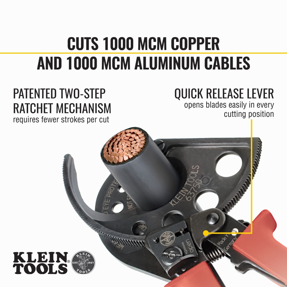 Klein Tools 63750 Cable-Cutters - View #3