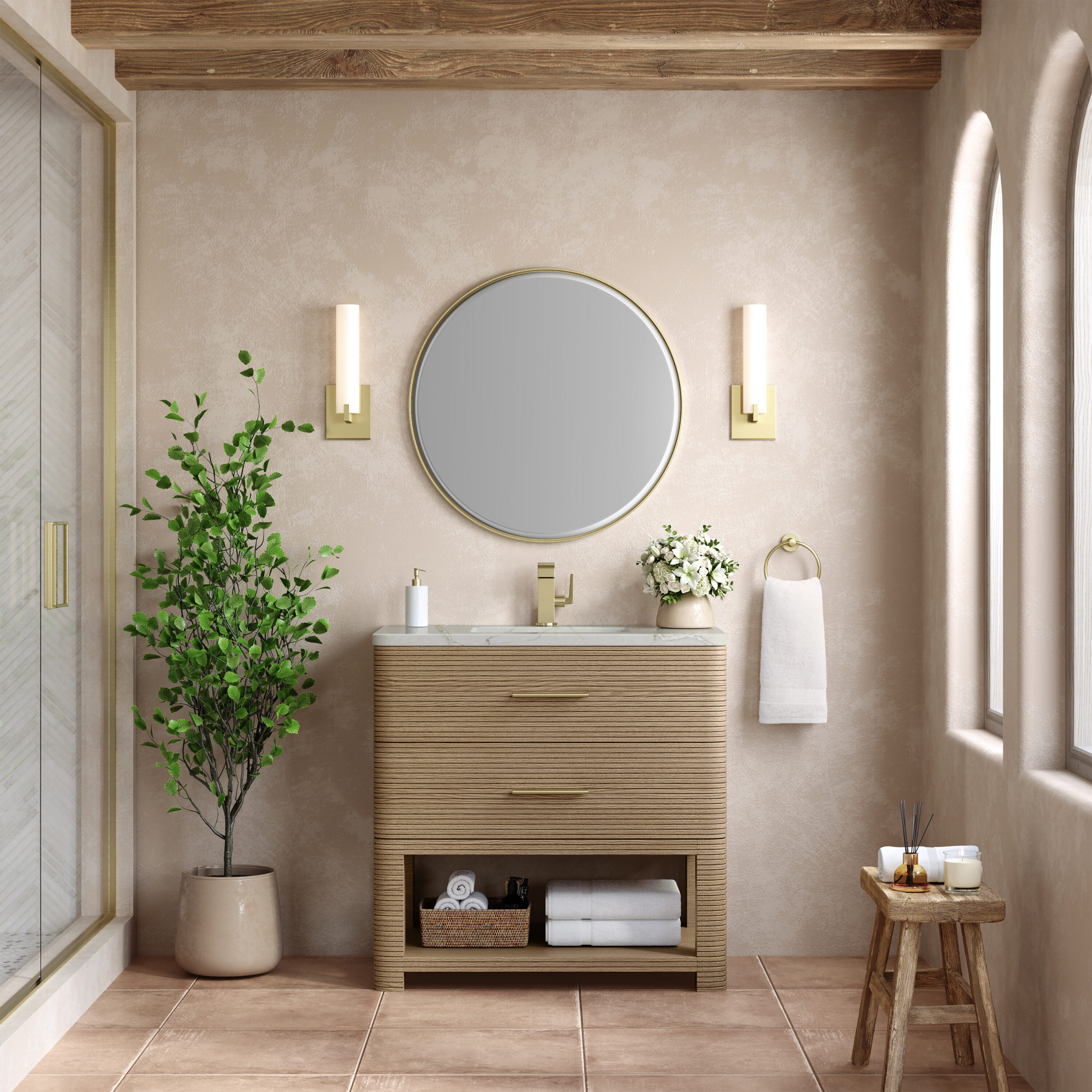 James Martin Vanities D704-V36-PBO-3VSL Bath-Vanity-Combo - View #2