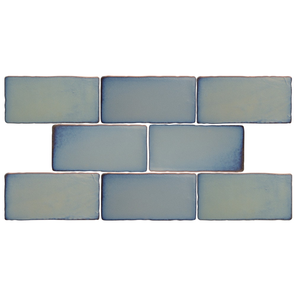 Affinity Tile S1WCVASG Sample- Antic Special Griggio 3-in x 6-in Glossy Ceramic Wall Tile