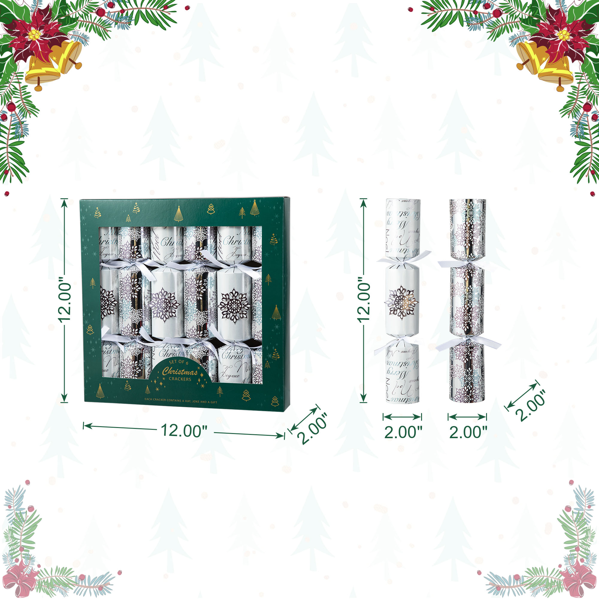 Glitzhome 2039900004 Table-Christmas-Decorations - View #5