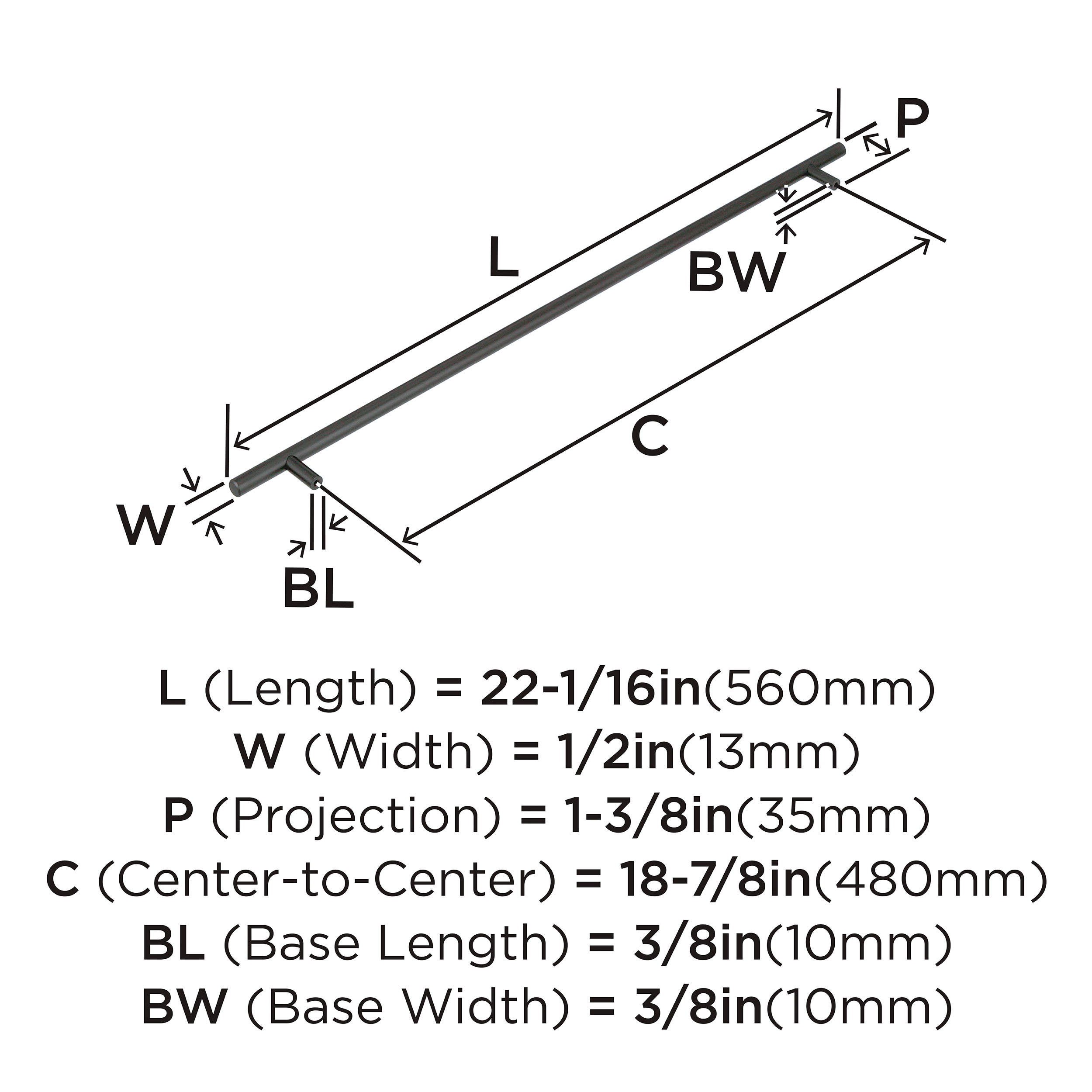 Amerock BP19016MB Cabinet-Pulls - View #5