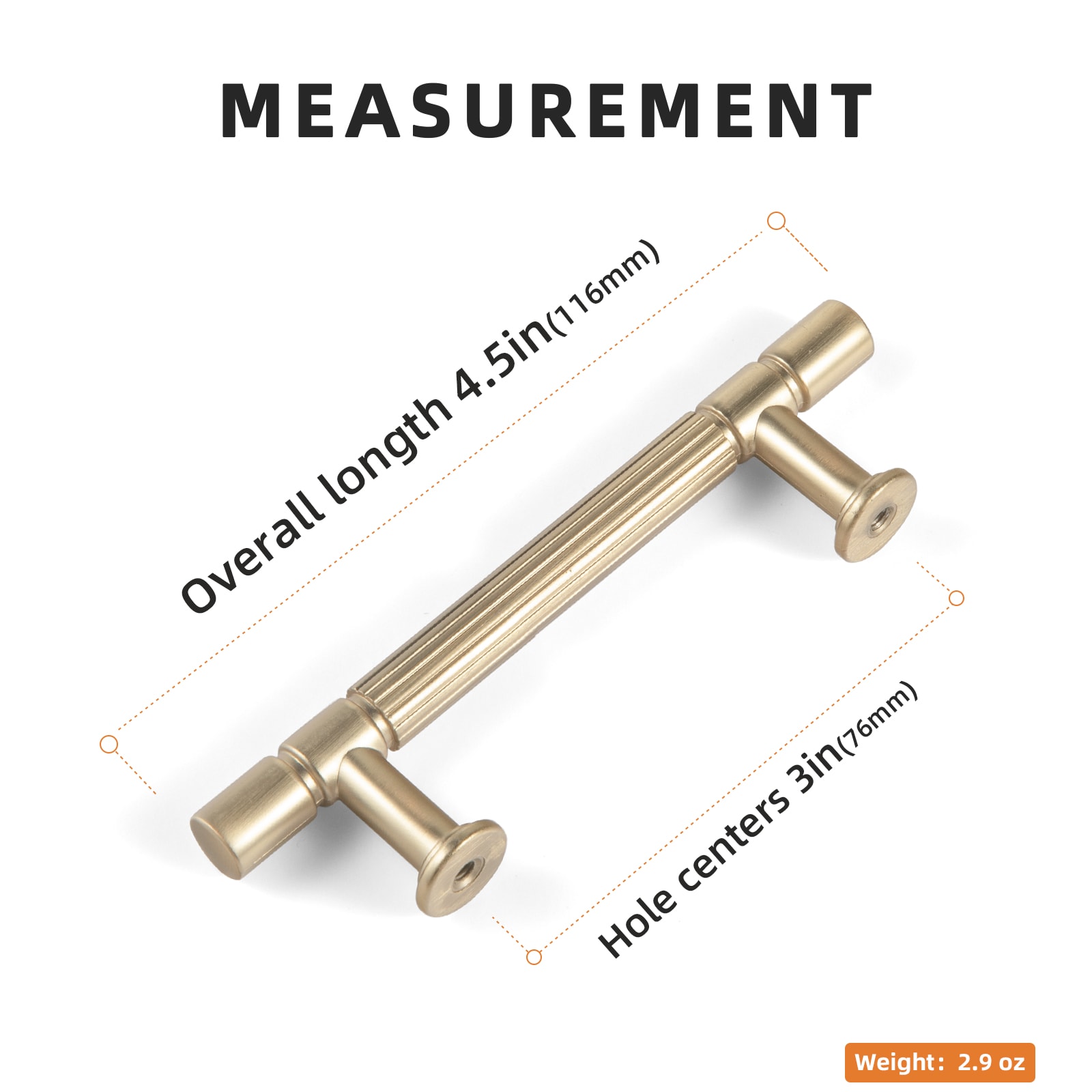 Miaokesen 9621UBR-76 Cabinet-Pulls - View #2