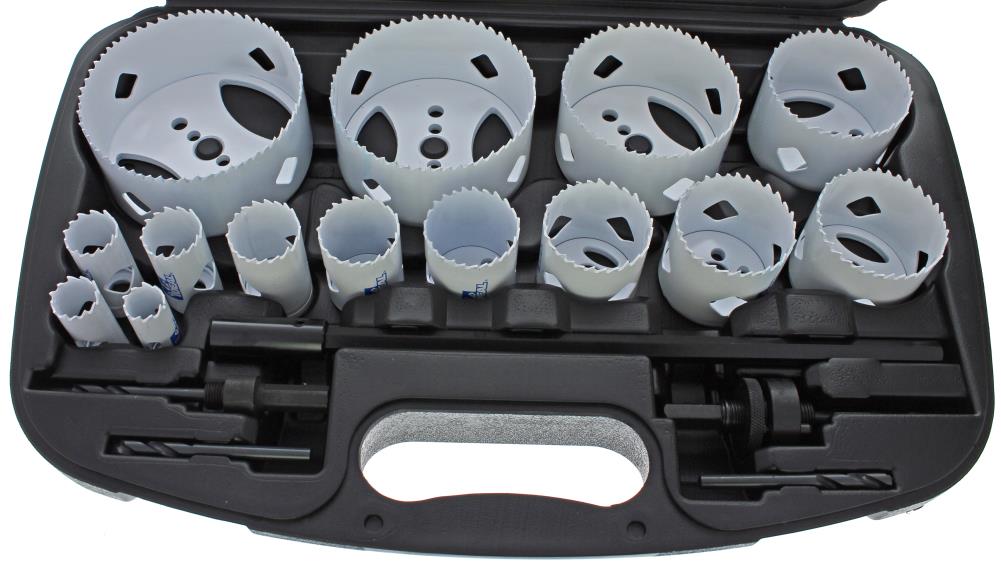 Kobalt Bi-metal Arbored Hole Saw Set (13-Piece) with Hard Case in the Hole  Saws & Kits department at