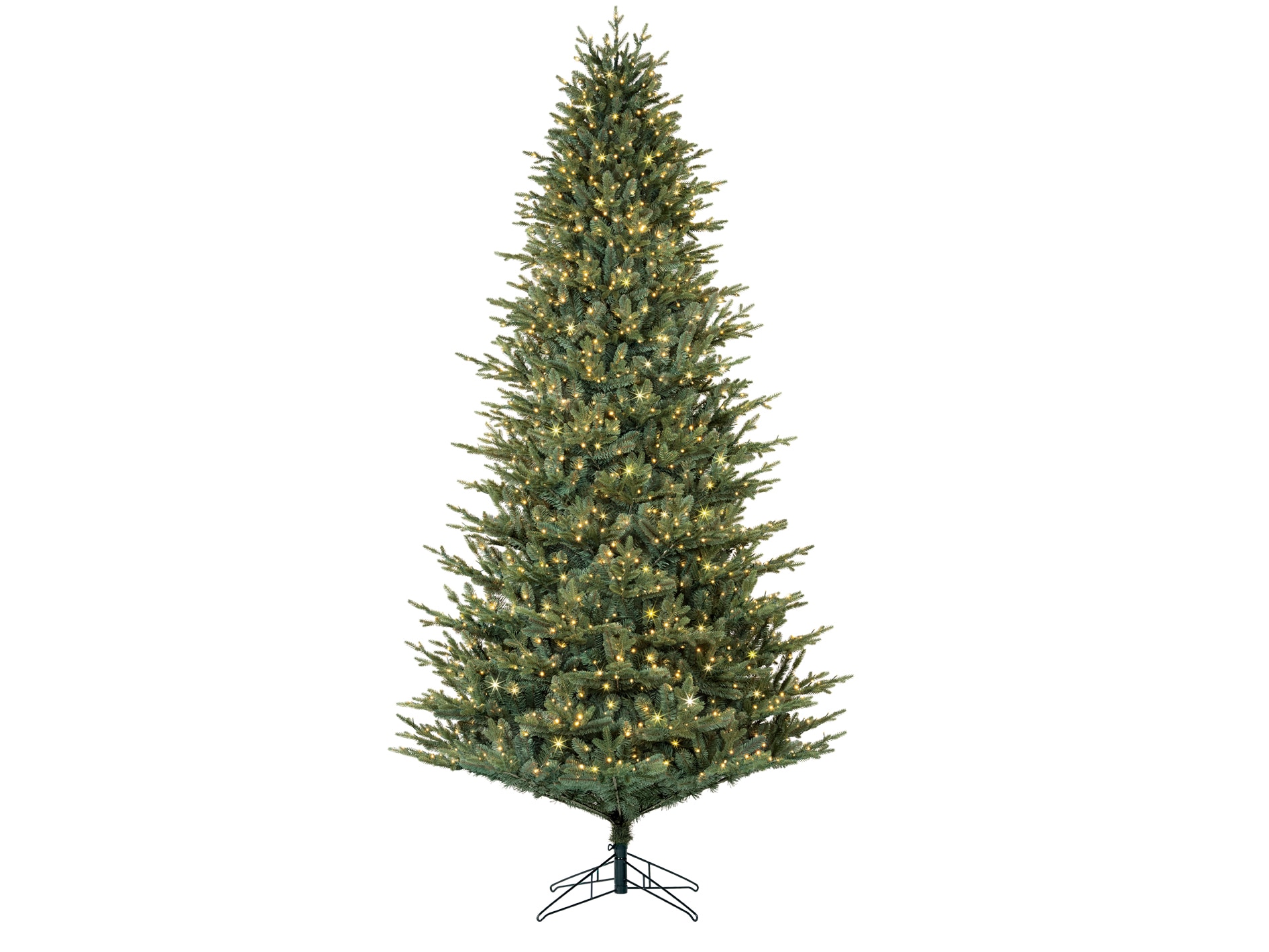 GE 25127LO 9-ft Montana Fir Pre-lit Artificial Christmas Tree with White LED Lights