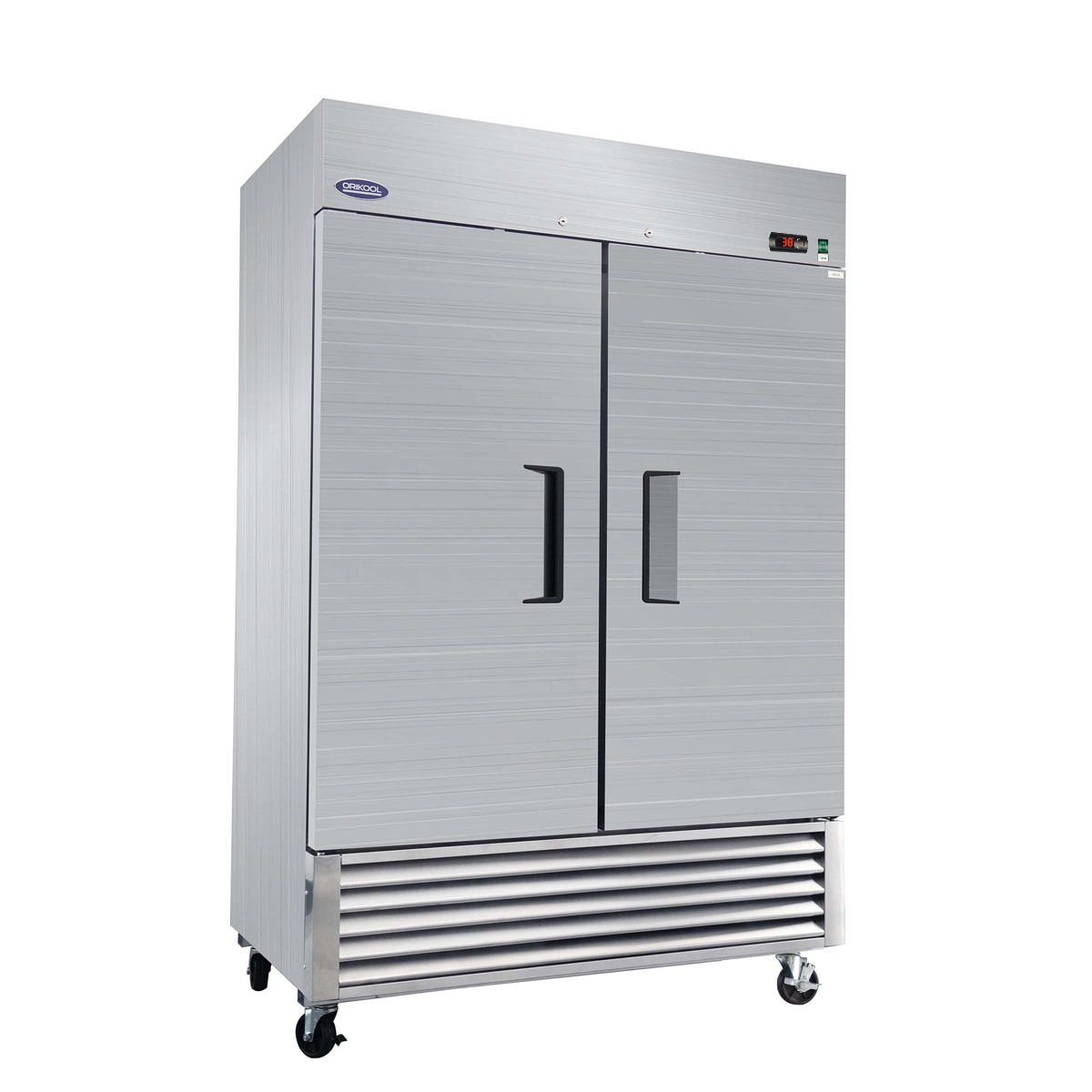Xspracer ML-CR111 CR 49-cu ft Commercial Refrigerators 2 Stainless steel -Door Reach-In ( Sliver )