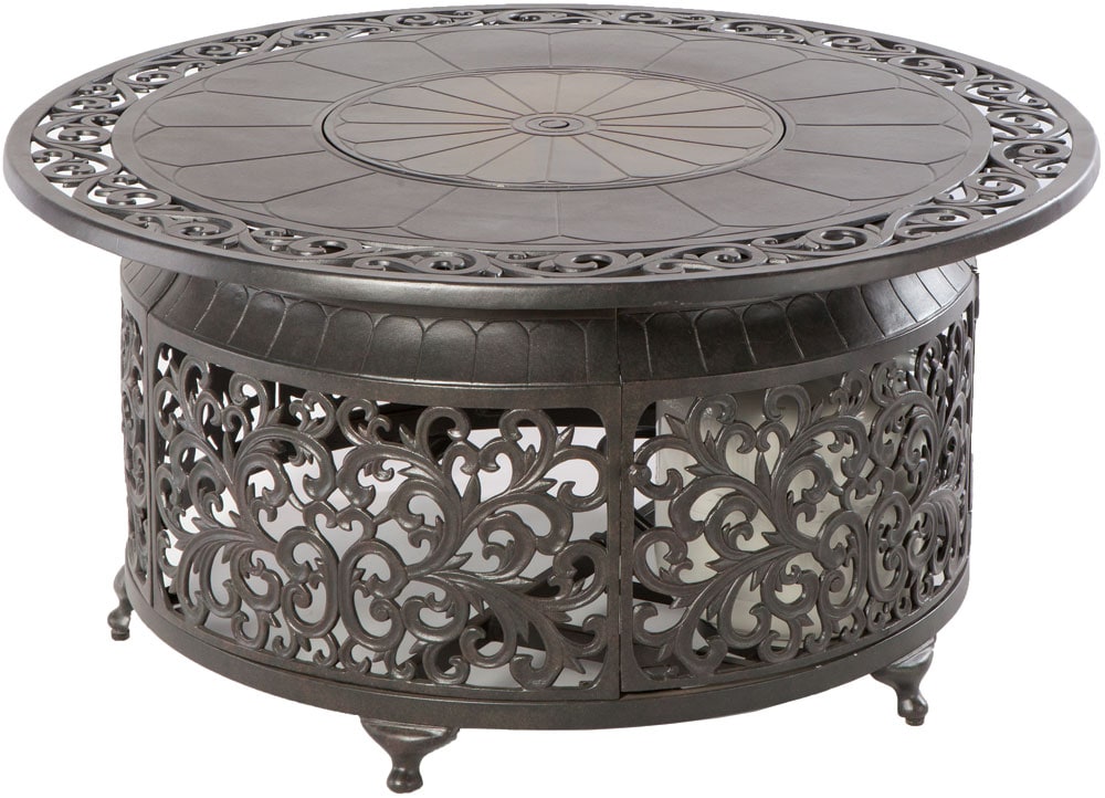Gas Fire Pits Department At, Alfresco Home Bellagio Cast Aluminum Gas Fire Pit