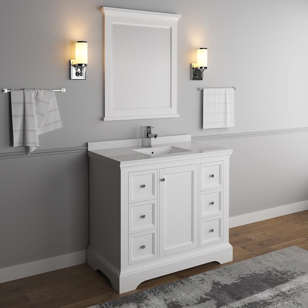Fresca FVN2440WHM Bath-Vanity-Combo - View #2