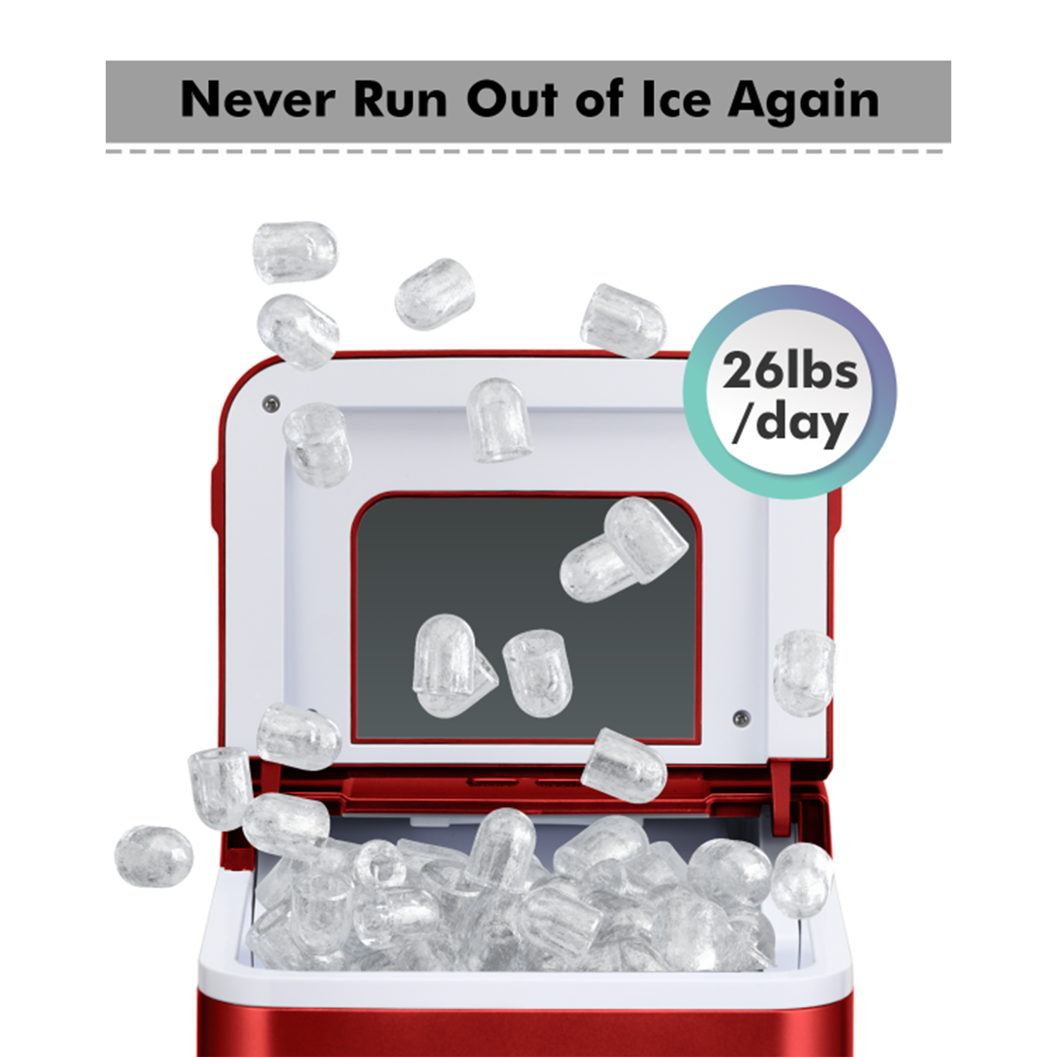 Mondawe OR-ES6816-MRS Ice-Makers - View #2