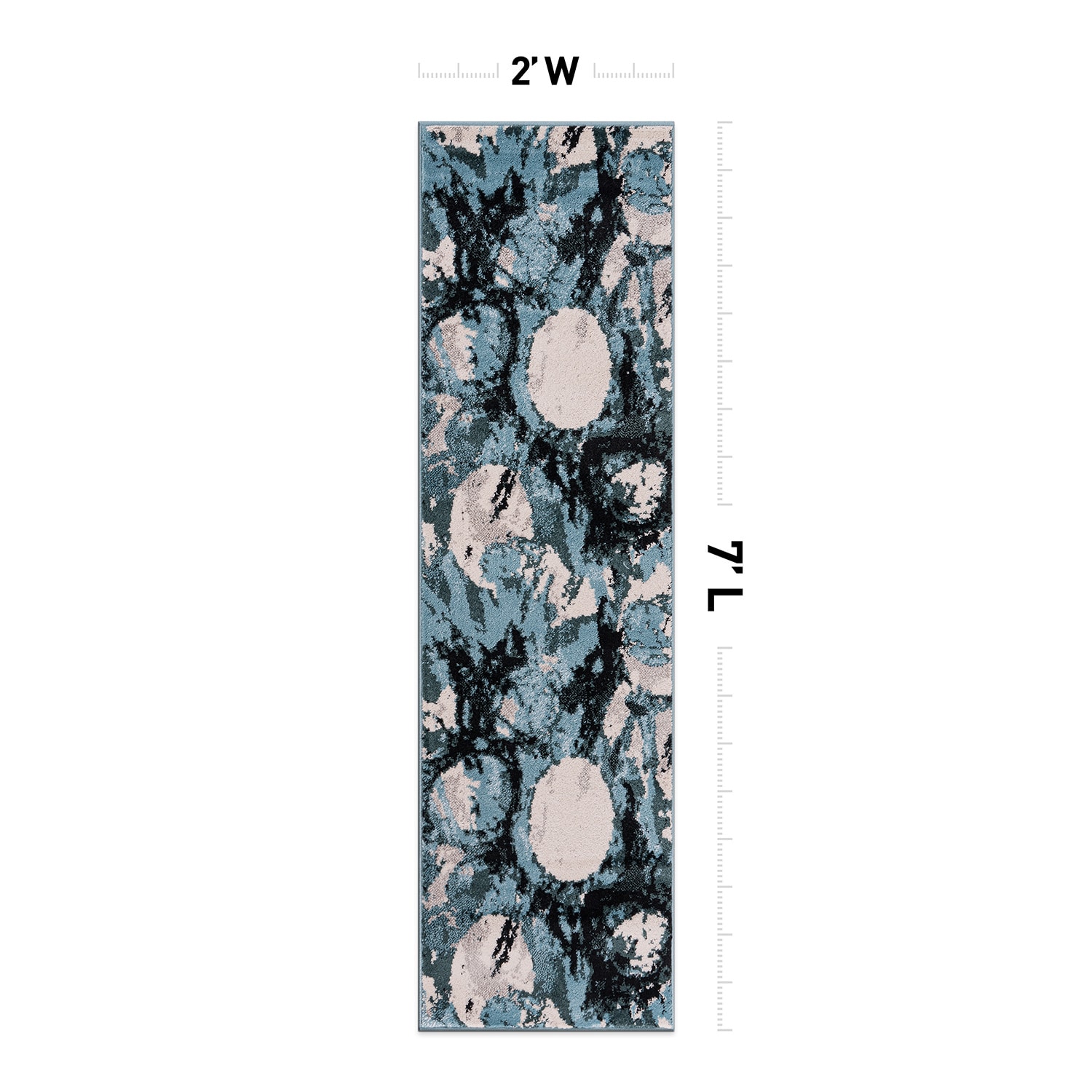 World Rug Gallery 389BLUE2X7 rugs - View #3
