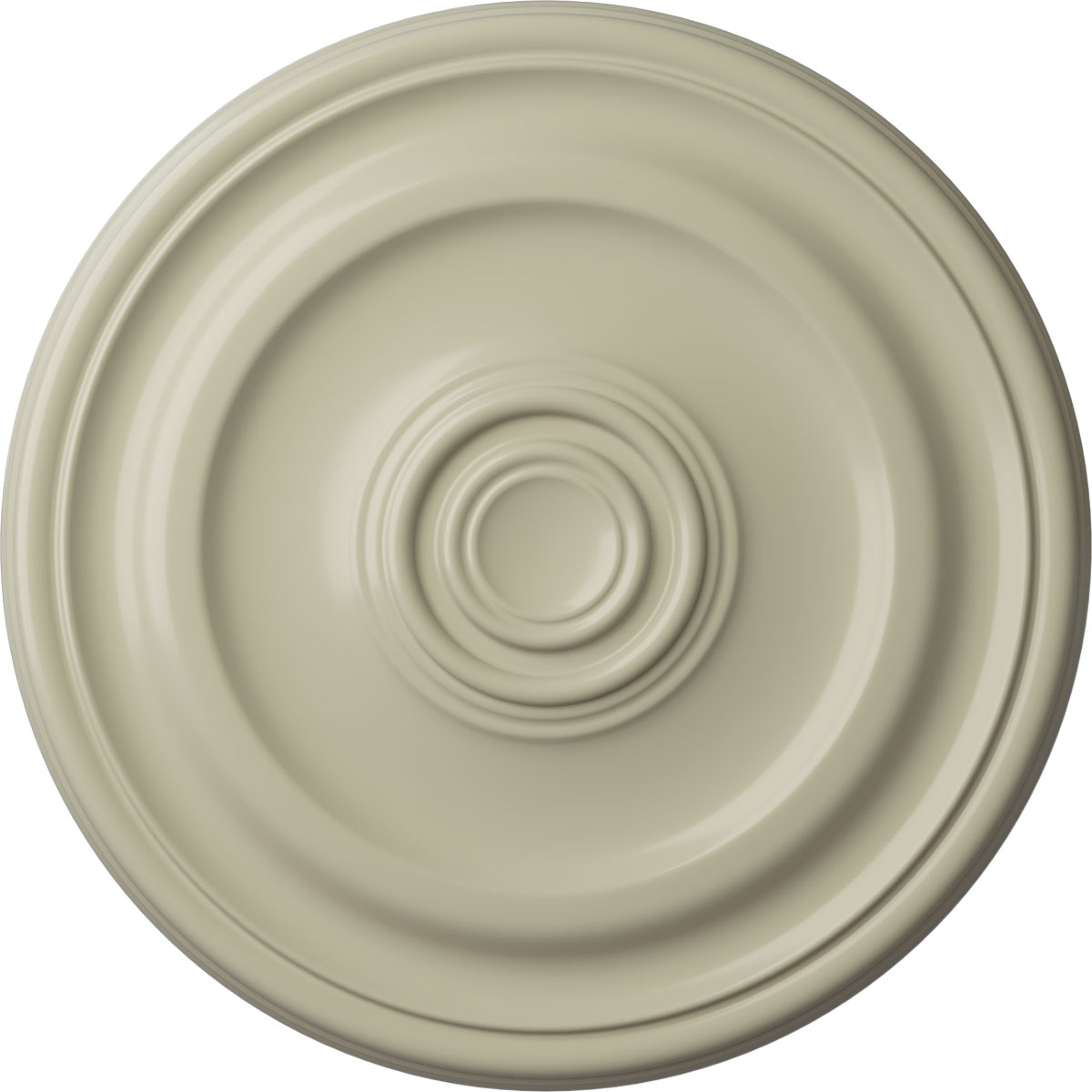 Ekena Millwork CM15DECYF Devon 15.75-in W x 15.75-in L Painted Clear Yellow Polyurethane Whole Ceiling Medallion