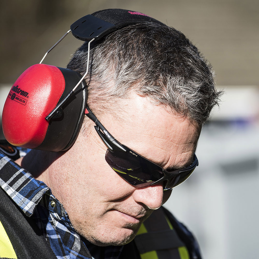 Sellstrom Adjustable and Compact Reusable Earmuffs with 31dB
