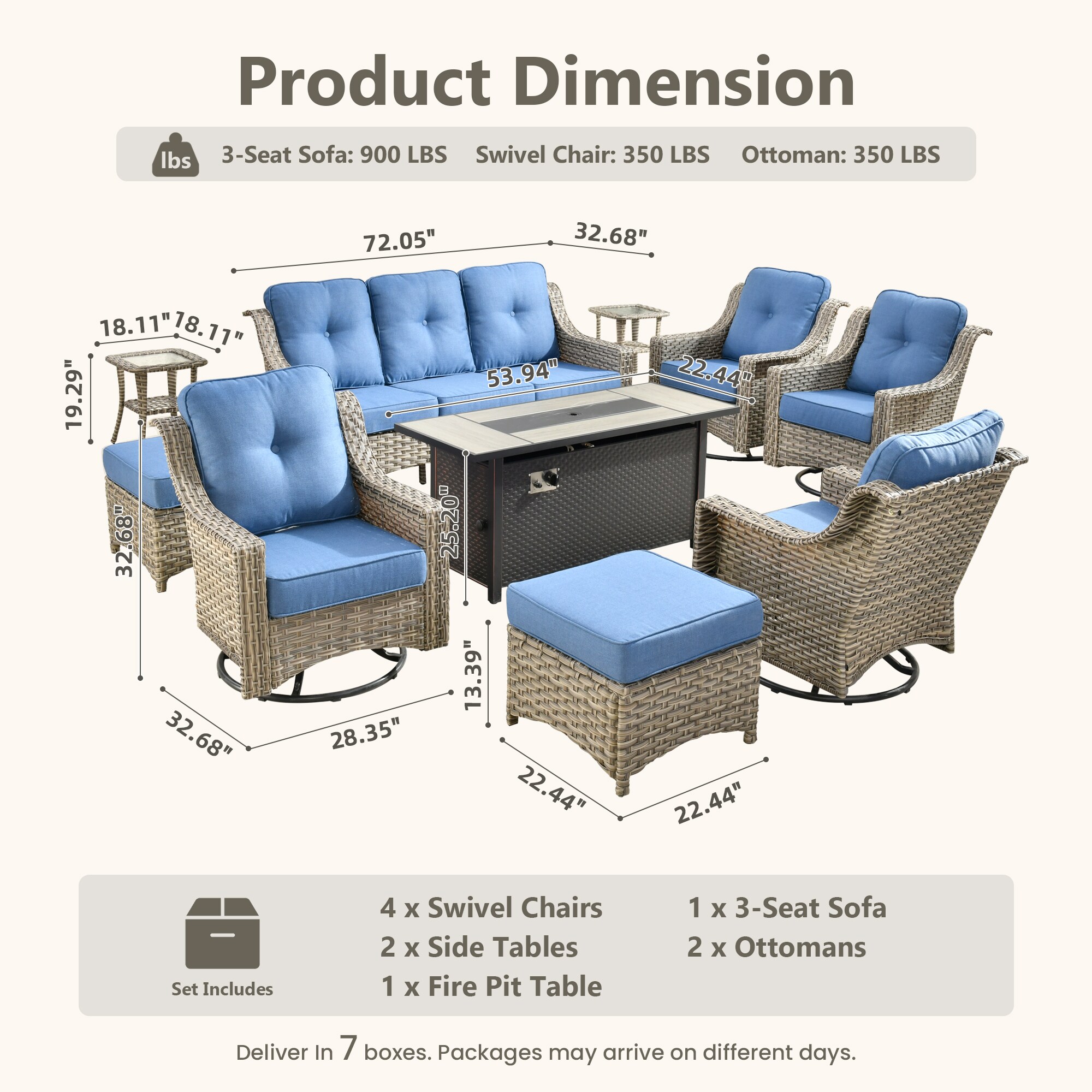 Caodoc L5-CFP03-YZPAD510 Patio-Sofas-Daybeds - View #6