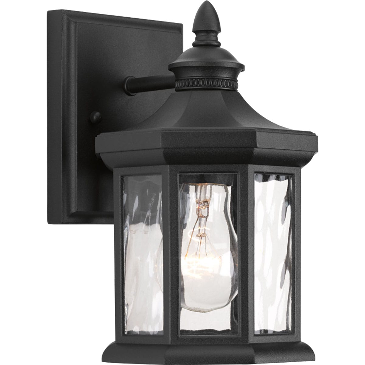Progress Lighting P6070-31 Edition 1 -Light 9.13-in H Black Hardwired Outdoor Wall Light