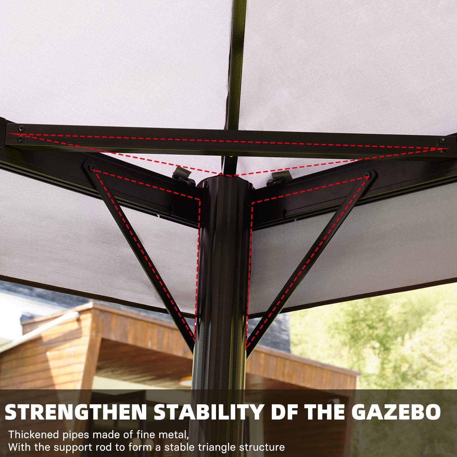 Maocao Hoom MZHHP6TQW Wood-Resin-Gazebos - View #3