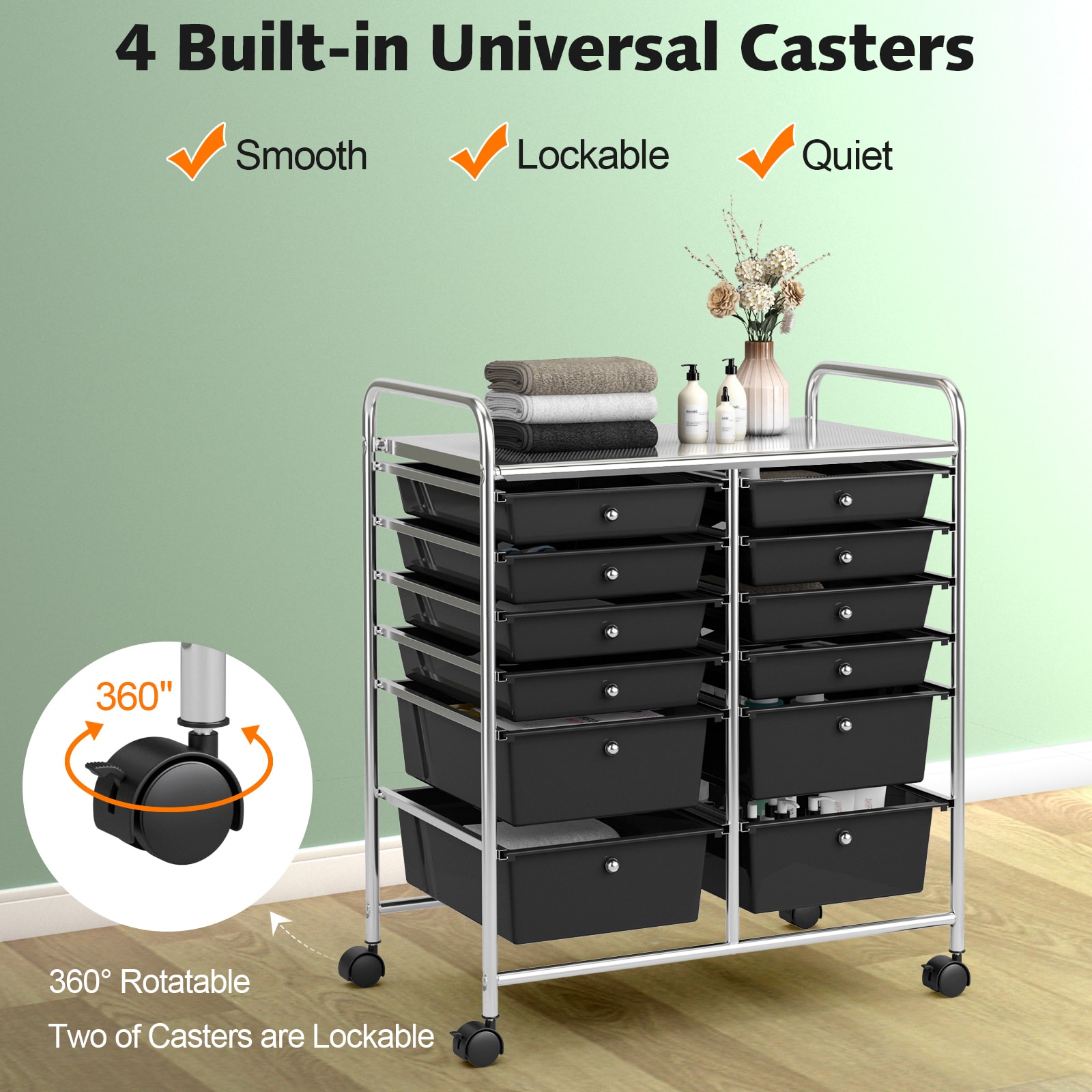 Costway HW56500BK Office-Carts - View #8