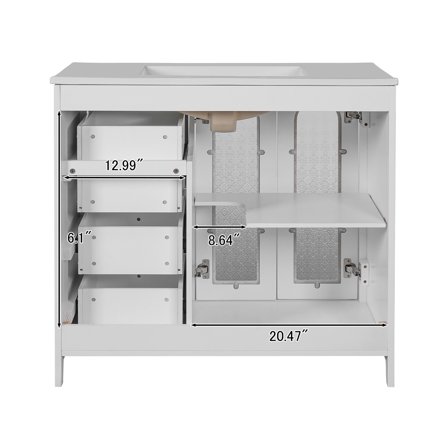 Dexmalle N729P184710K Bath-Vanity-Combo - View #12