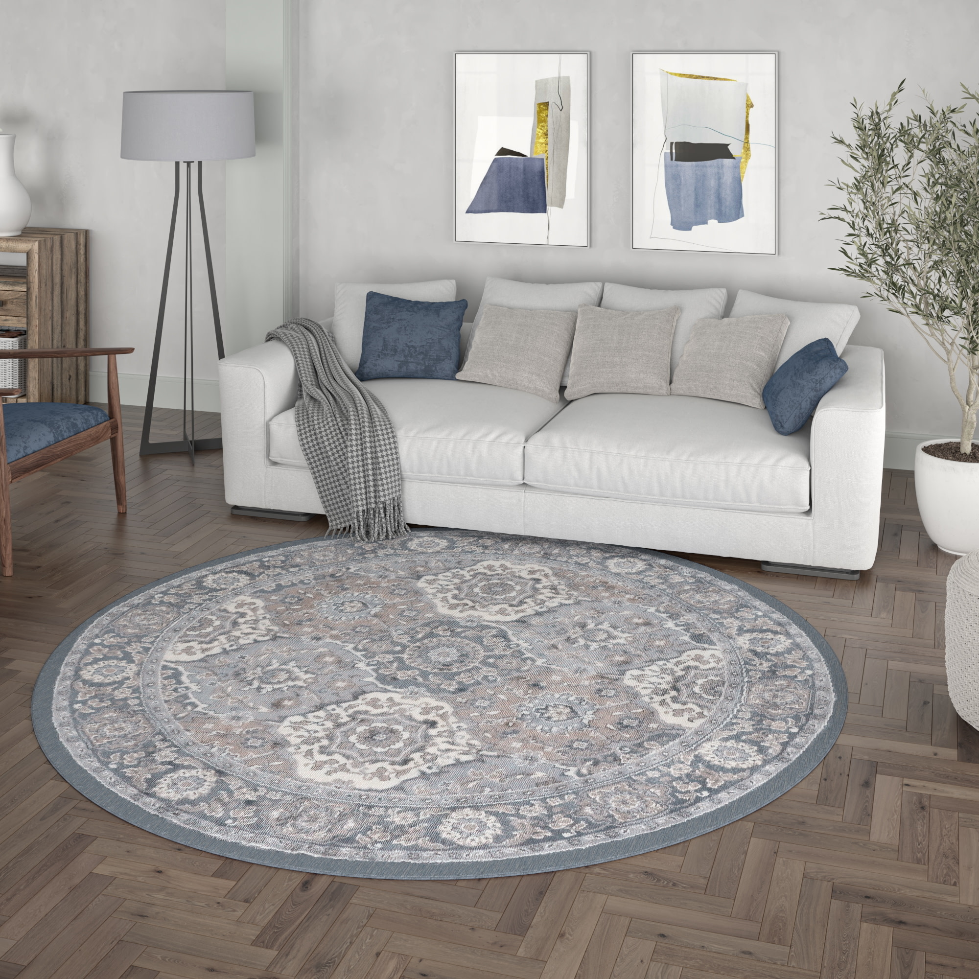 Tayse MDN3609 8RND rugs - View #6