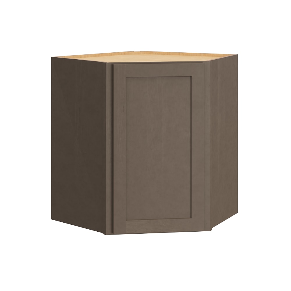 Diamond Express 329 DW302424R Jamestown 30-in W x 30-in H x 24-in D Colt Brown Diagonal Corner wall Fully assembled Plywood Cabinet Recessed Panel Shaker